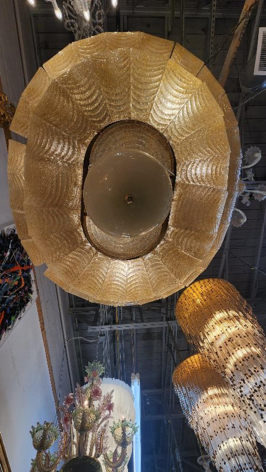 20th Century Large Italian Murano Chandelier For Sale