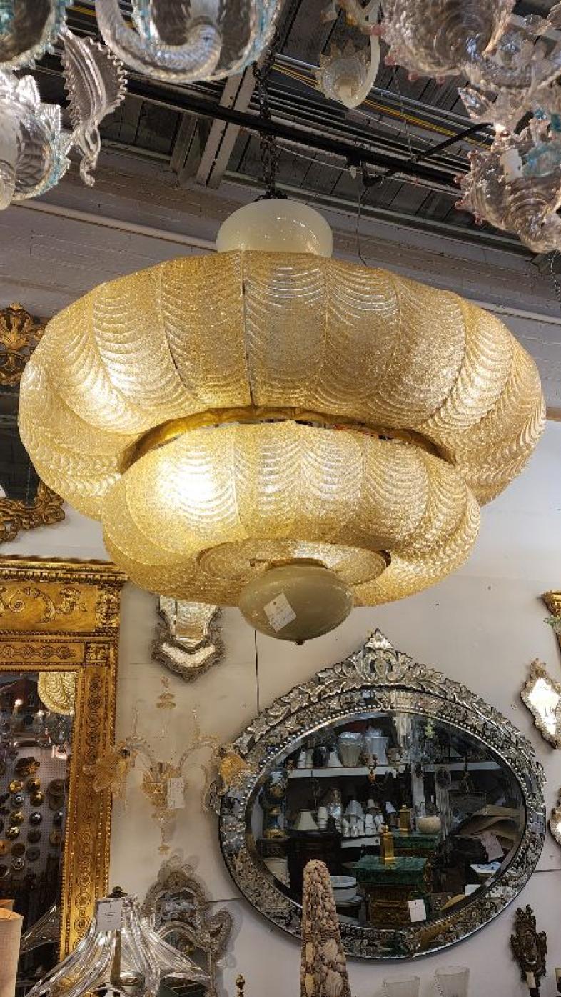 Large Italian Murano Chandelier For Sale 1