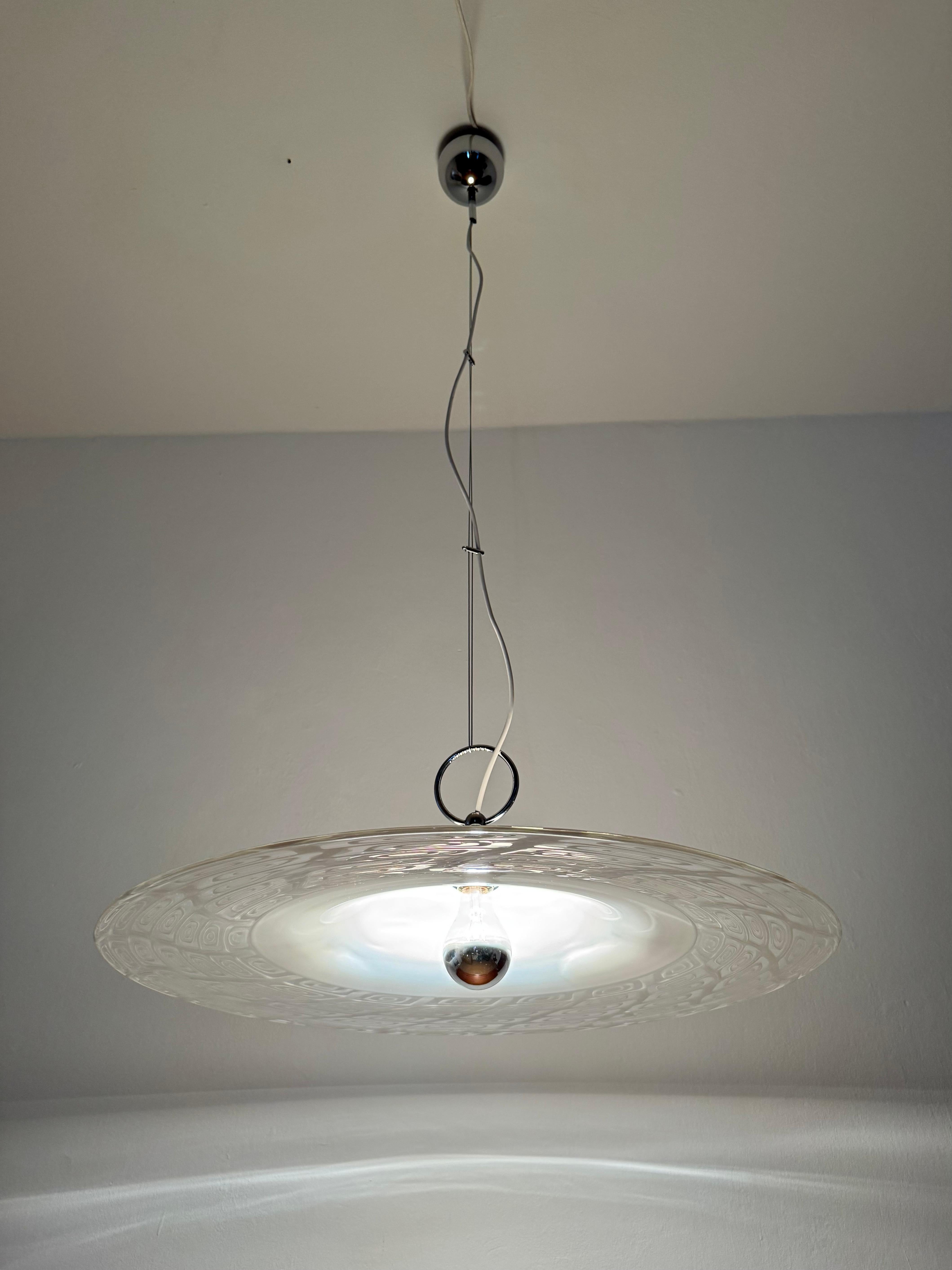Grande lampada a sospensione in vetro di Murano italiano in vendita 3