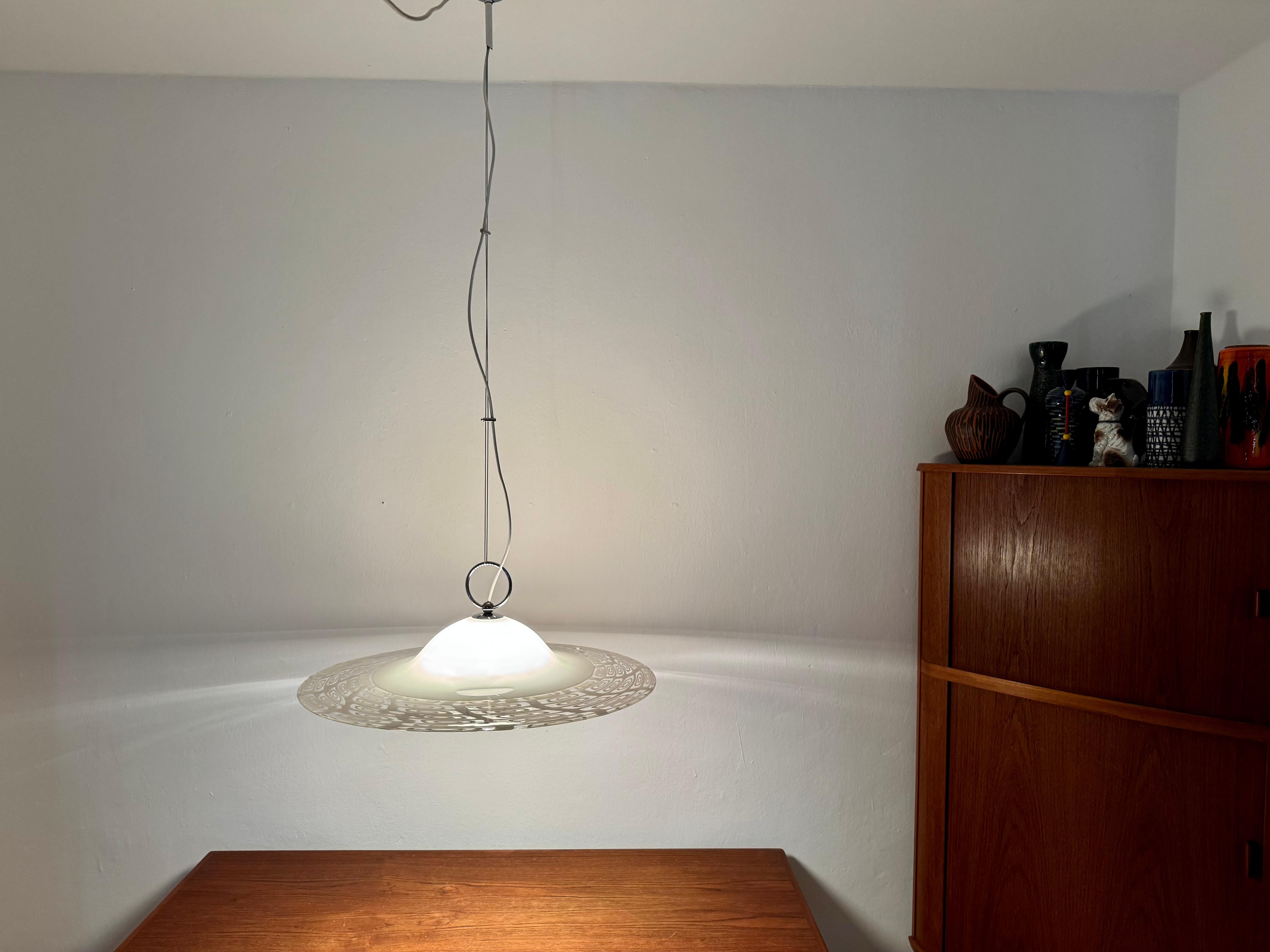 Grande lampada a sospensione in vetro di Murano italiano in vendita 4