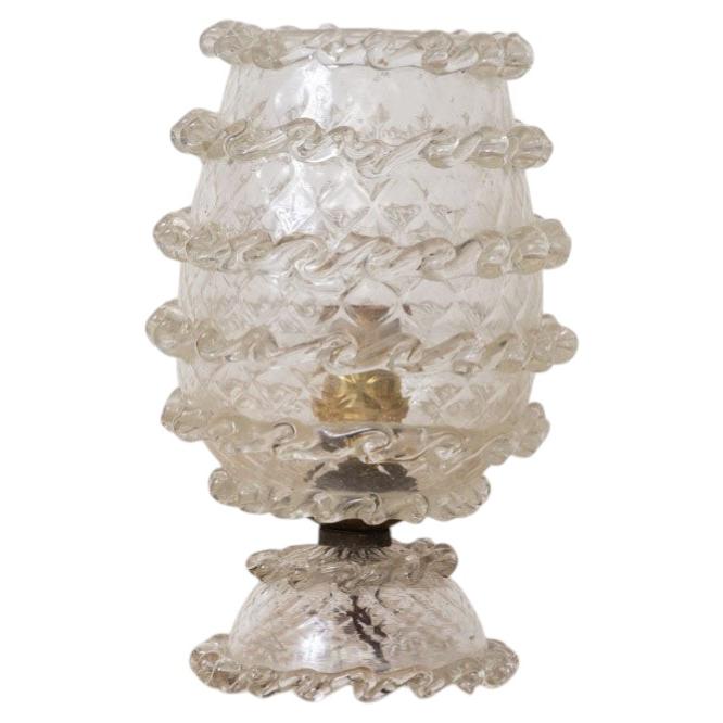 Large Italian Murano Glass Table Lamp