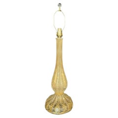 Grande lampe de bureau italienne en verre de Murano, mi-siècle moderne, style Barovier Toso