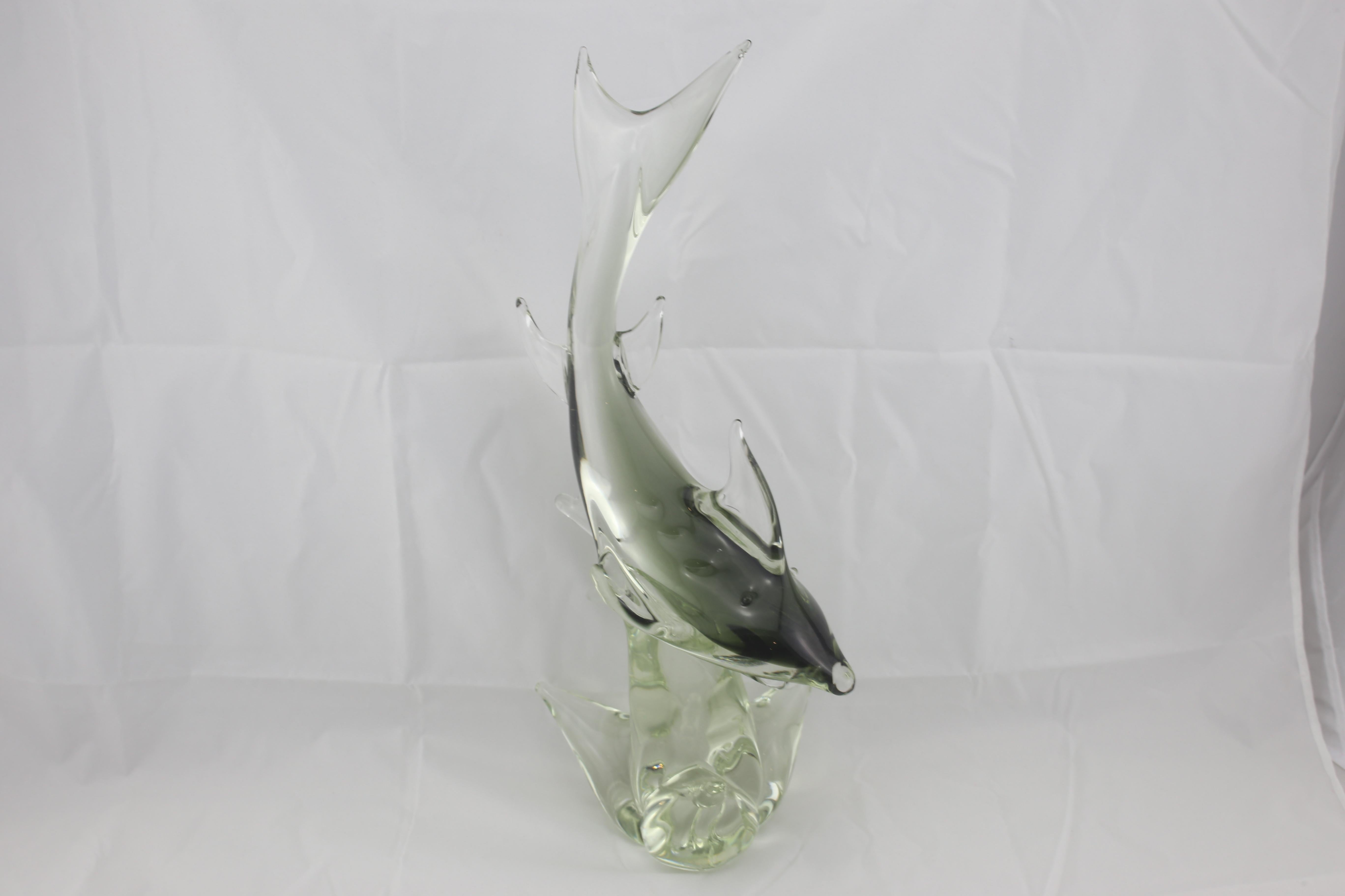 murano glass shark sculpture