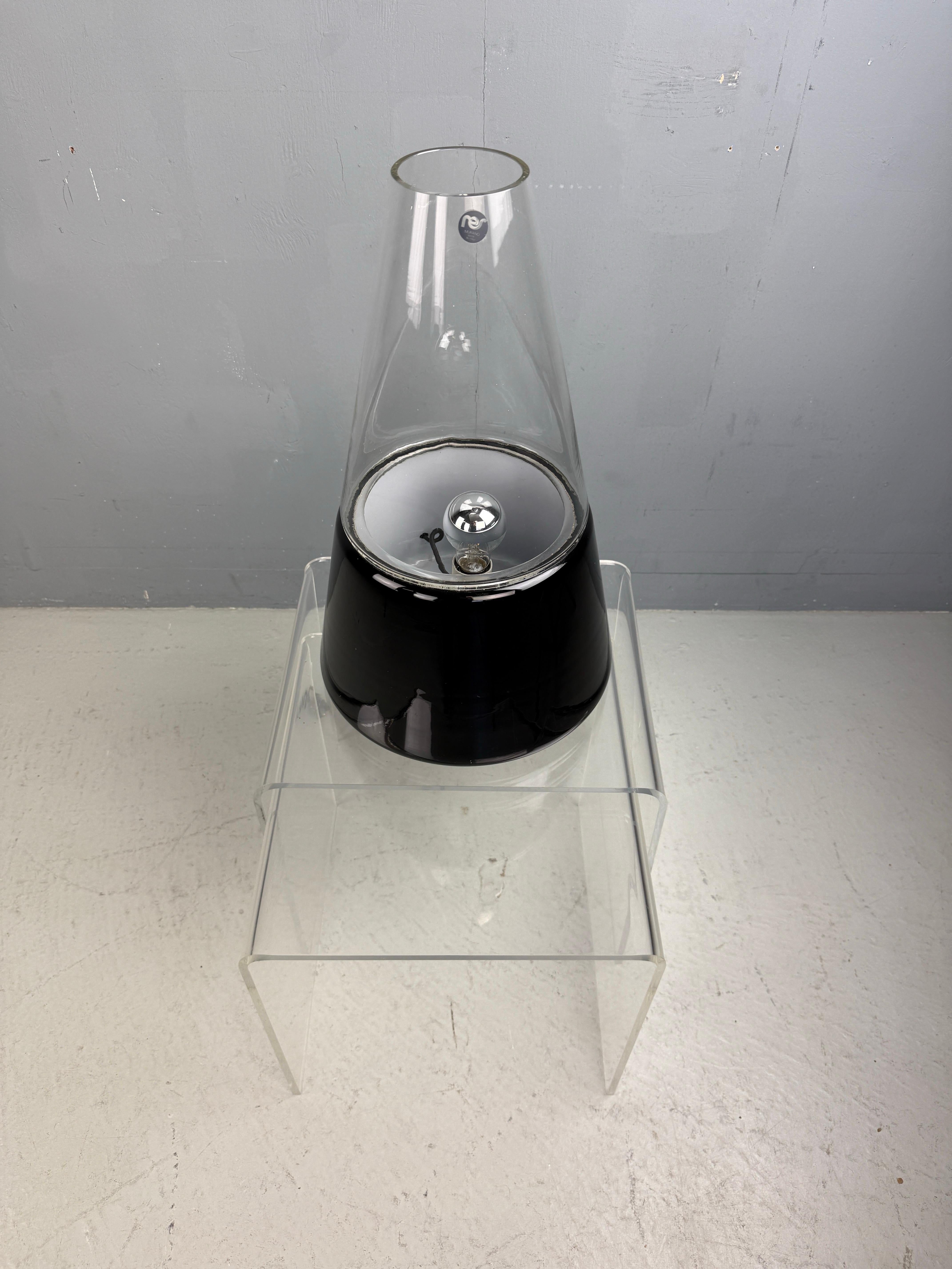 Gran lámpara de mesa italiana de Murano de RES, Venecia 1978 en venta 5