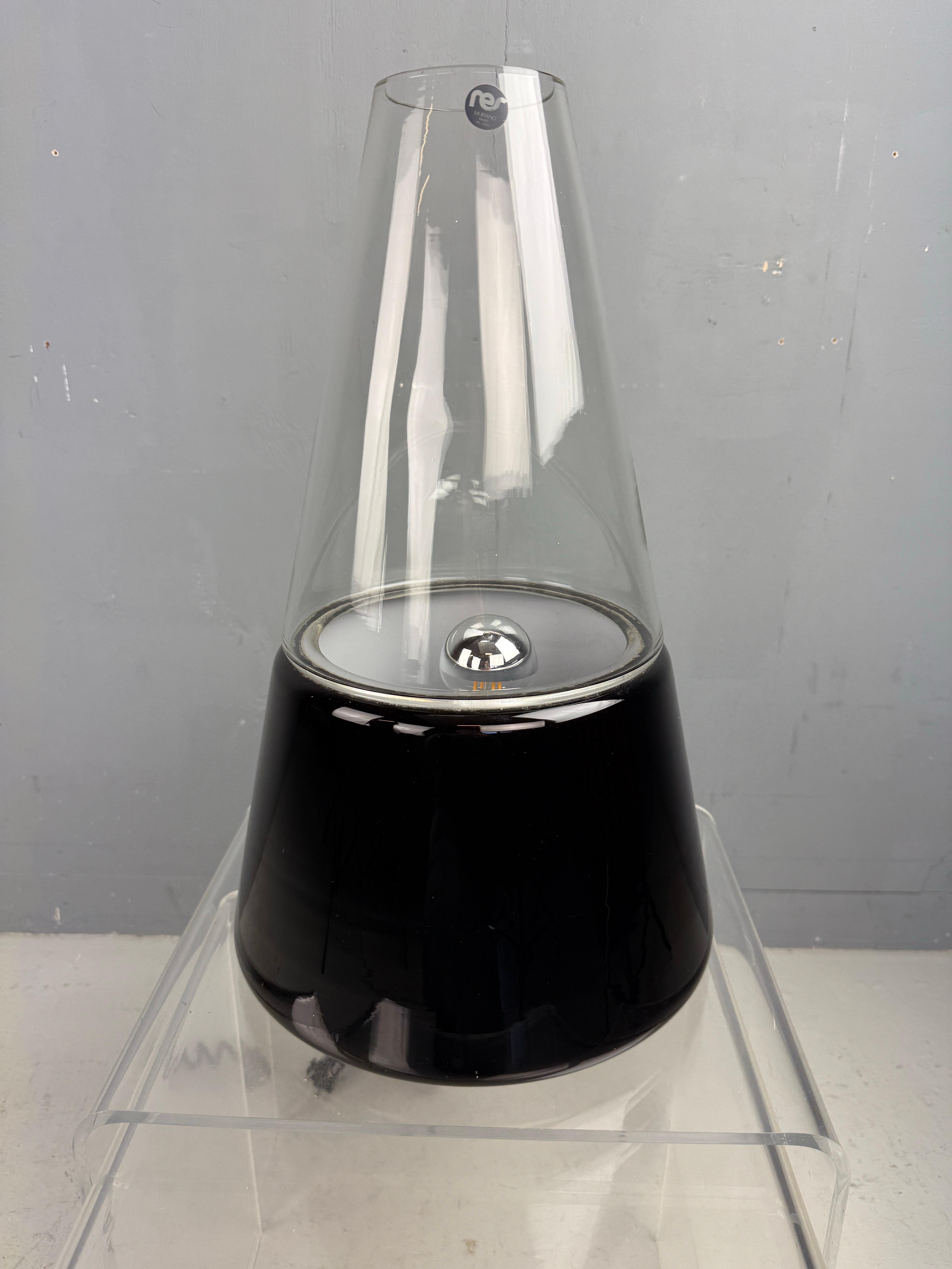 Gran lámpara de mesa italiana de Murano de RES, Venecia 1978 en venta 8