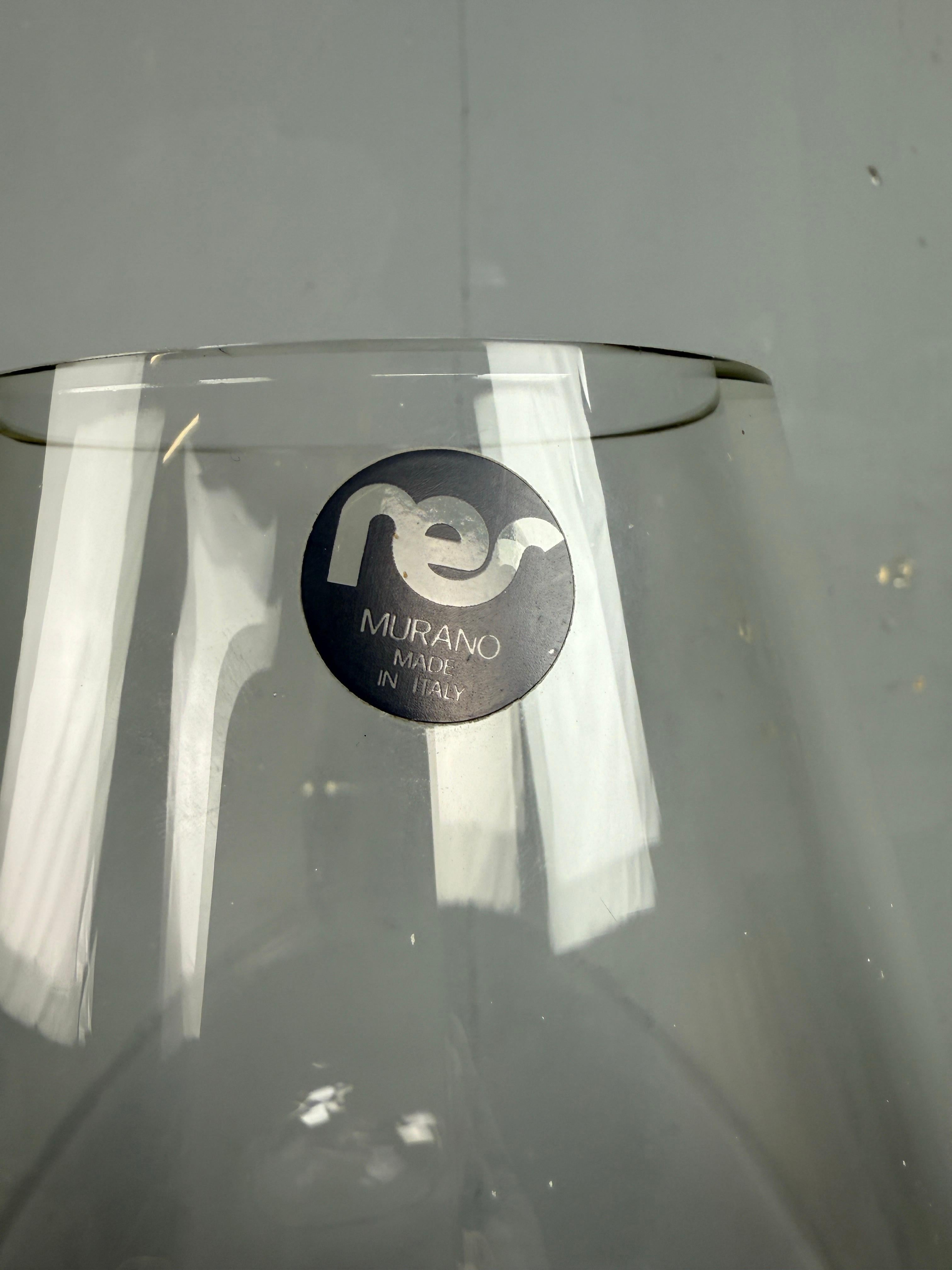 Gran lámpara de mesa italiana de Murano de RES, Venecia 1978 Posmoderno en venta