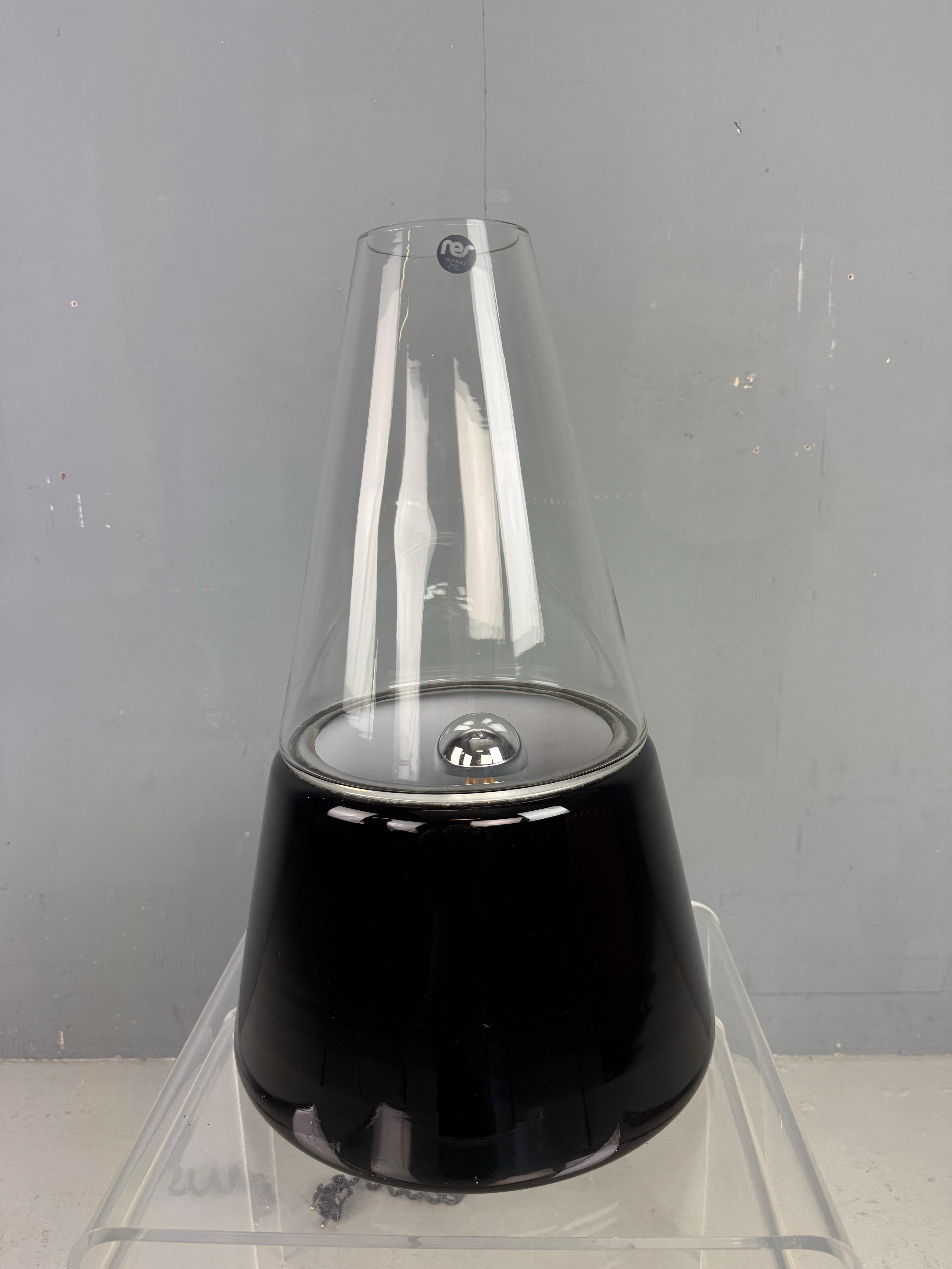 Gran lámpara de mesa italiana de Murano de RES, Venecia 1978 Italiano en venta