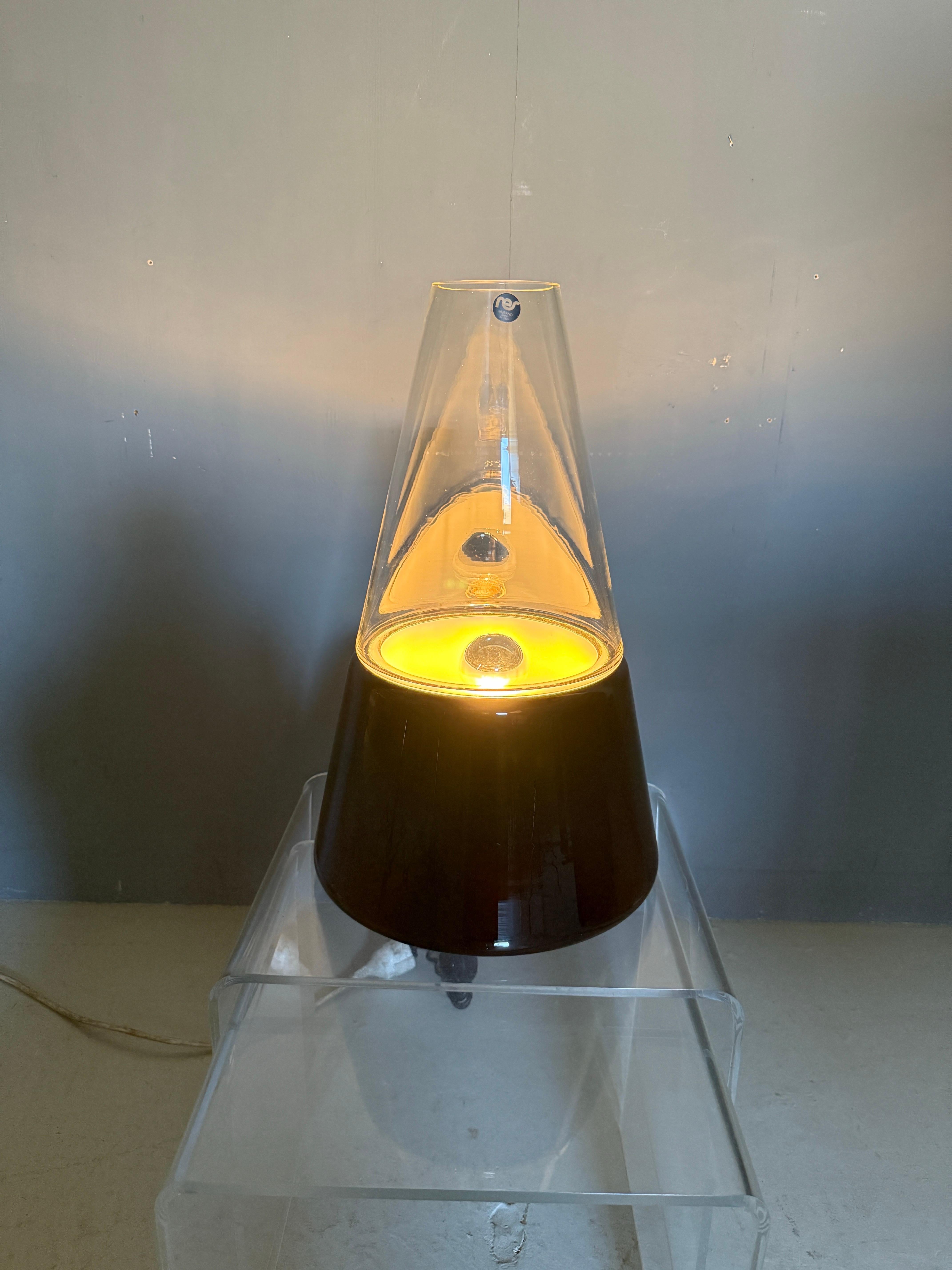 Gran lámpara de mesa italiana de Murano de RES, Venecia 1978 finales del siglo XX en venta