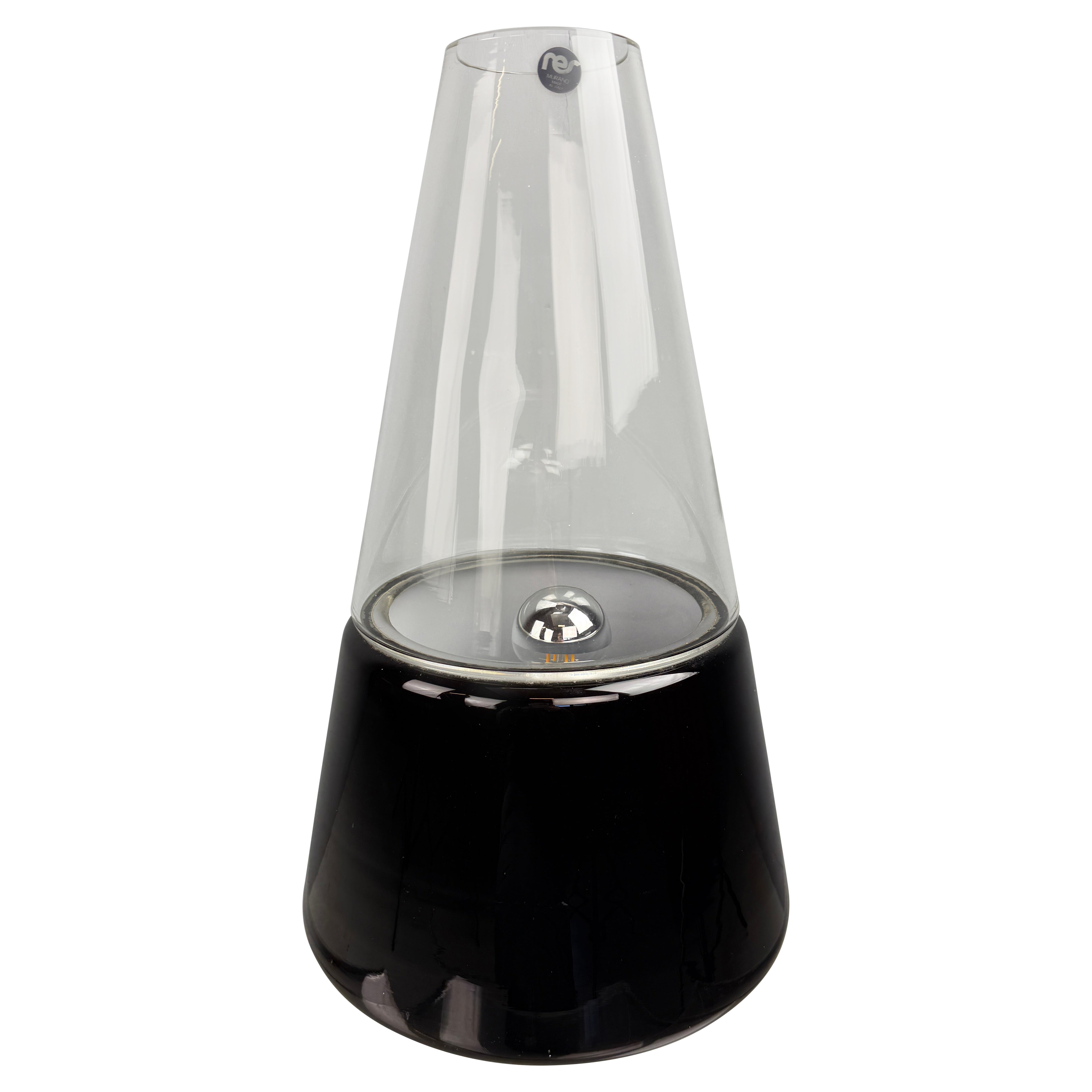 Gran lámpara de mesa italiana de Murano de RES, Venecia 1978 en venta