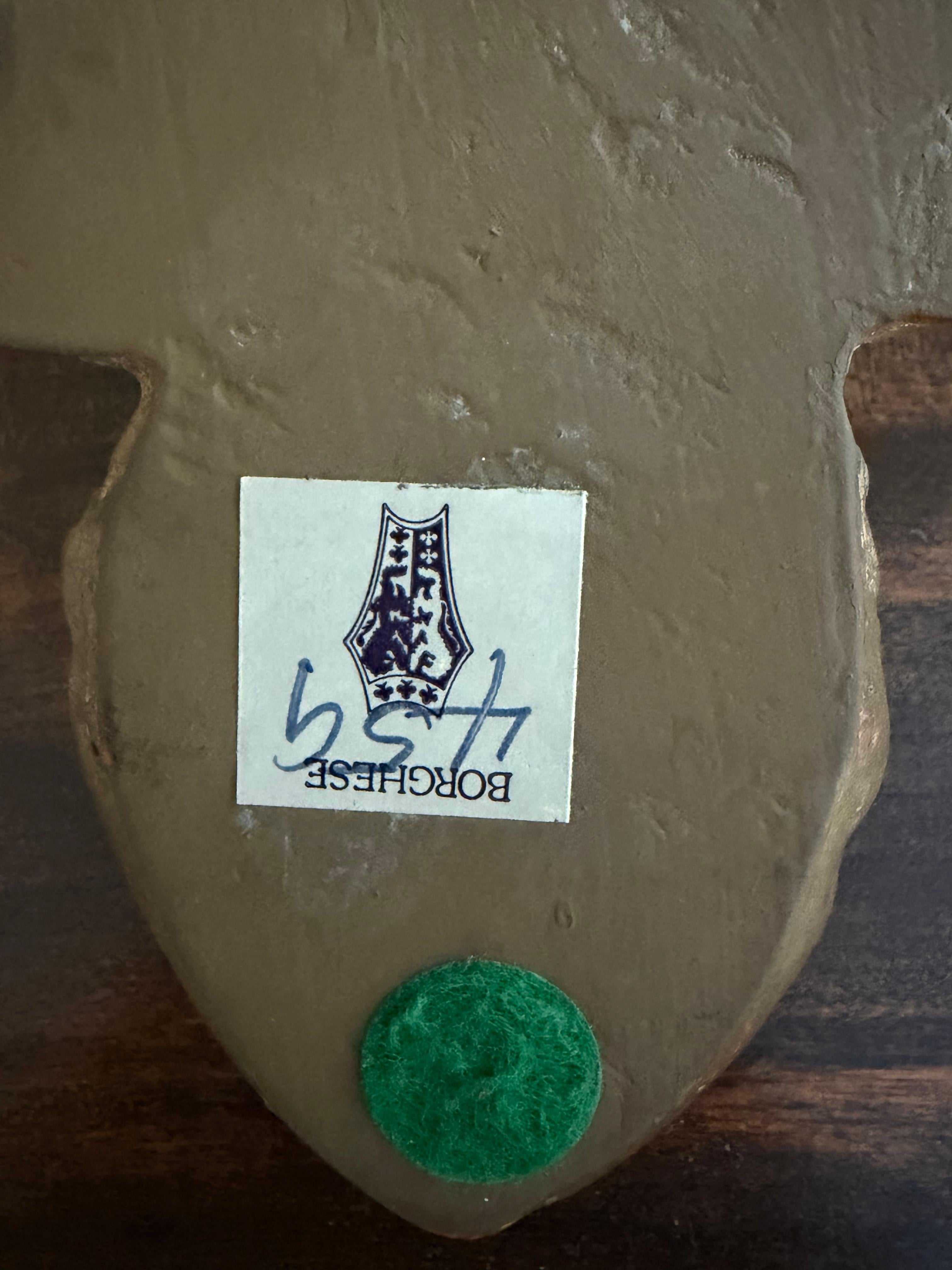 Large Italian Neoclassical Gilt Foliate Wall Sconce Shelves by Borghese, Pair For Sale 8