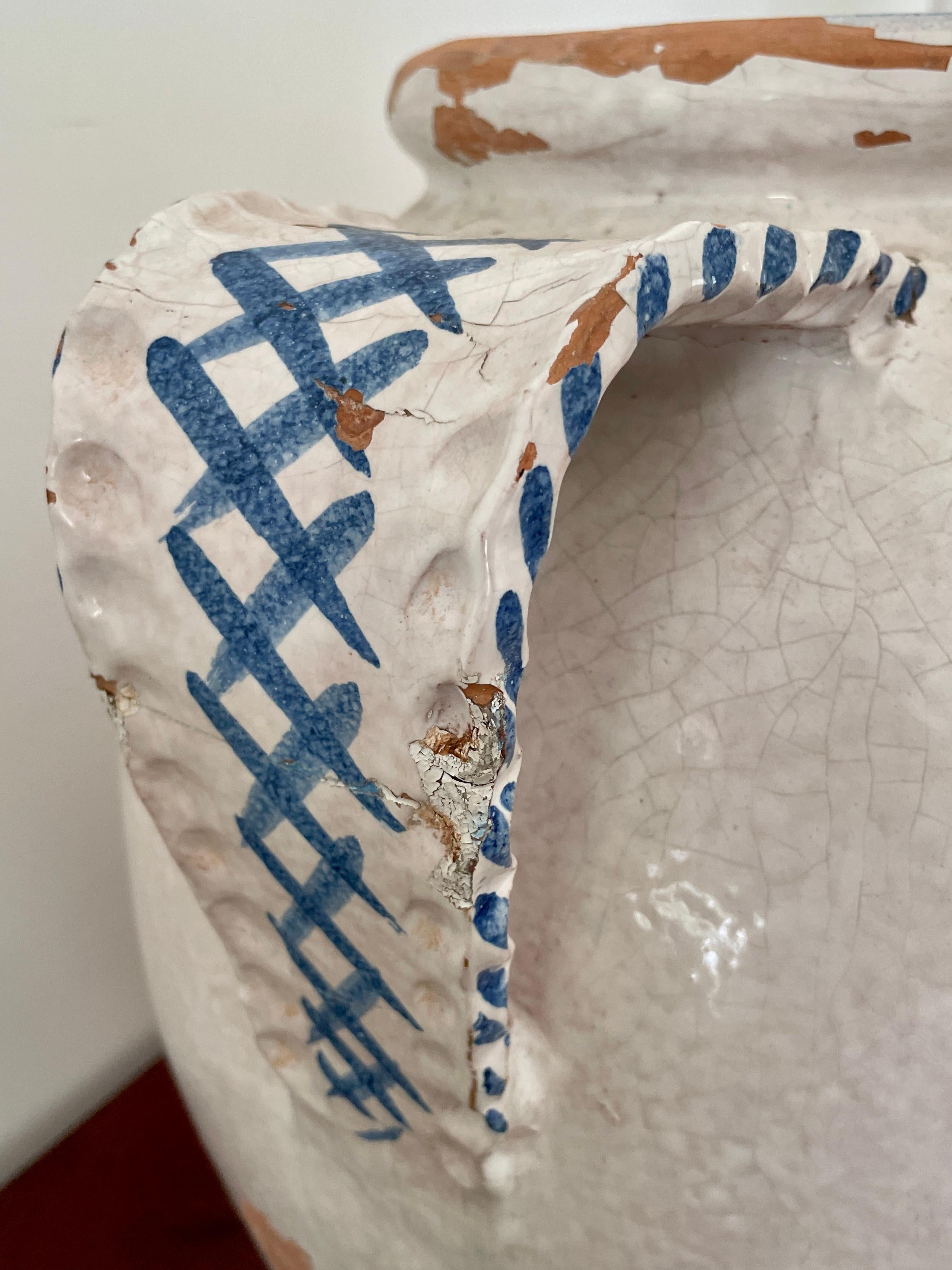 Large Italian Olive Jar Planter For Sale at 1stDibs