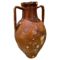 Antique Large Italian Olive Oil Container