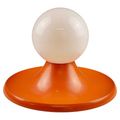 Large Italian Orange Wall Lamp « Light Ball » by Castiglioni for Arteluce Flos