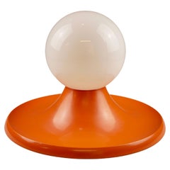 Large Italian Orange Wall Lamp « Light Ball » by Castiglioni for Arteluce Flos