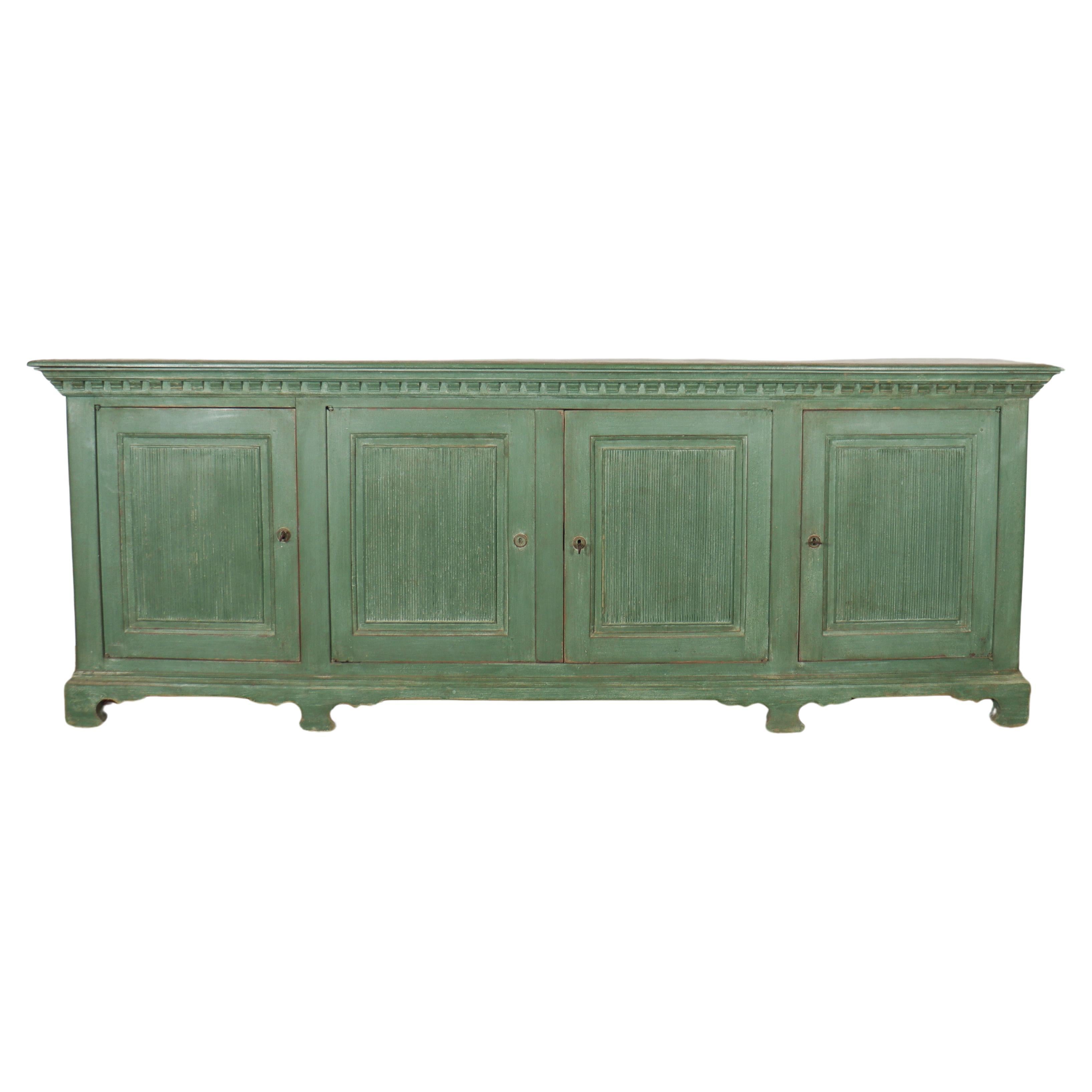 Large Italian Painted Enfilade For Sale