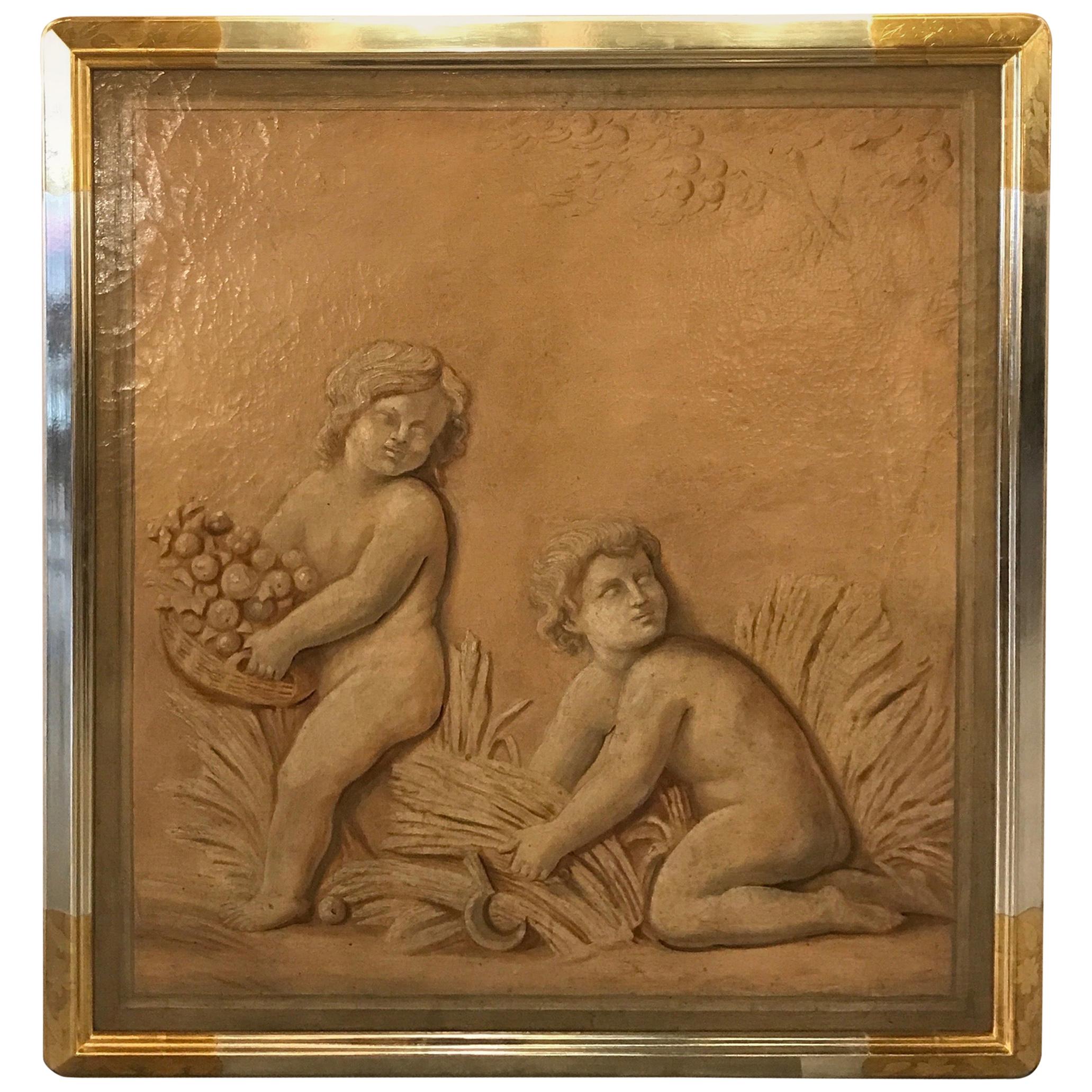 Large Italian Painting in Later Quality Frame