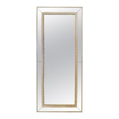 Large Italian Panelled and Bordered Mirror