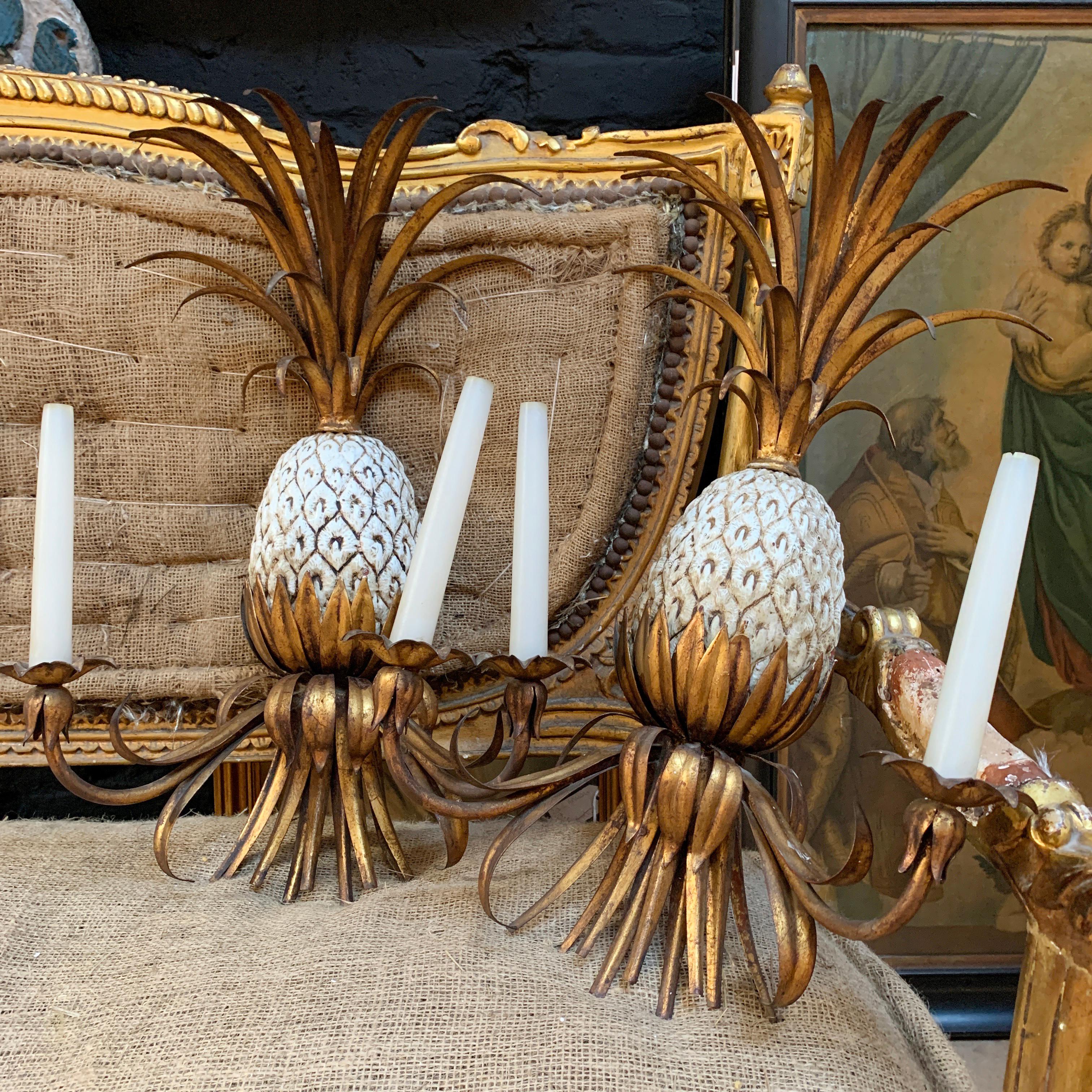 pineapple sconces