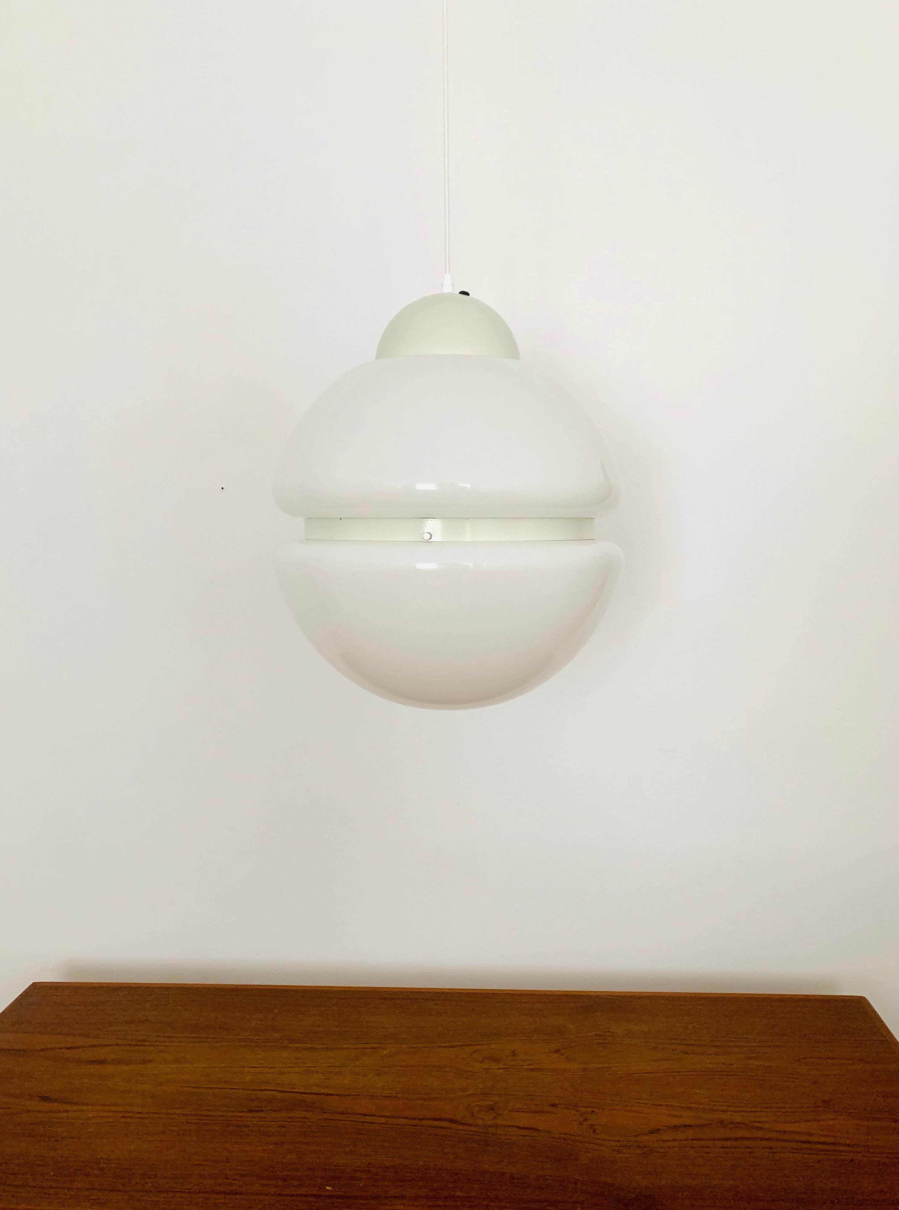 Large Italian Plasic Pendant Lamp In Good Condition For Sale In München, DE