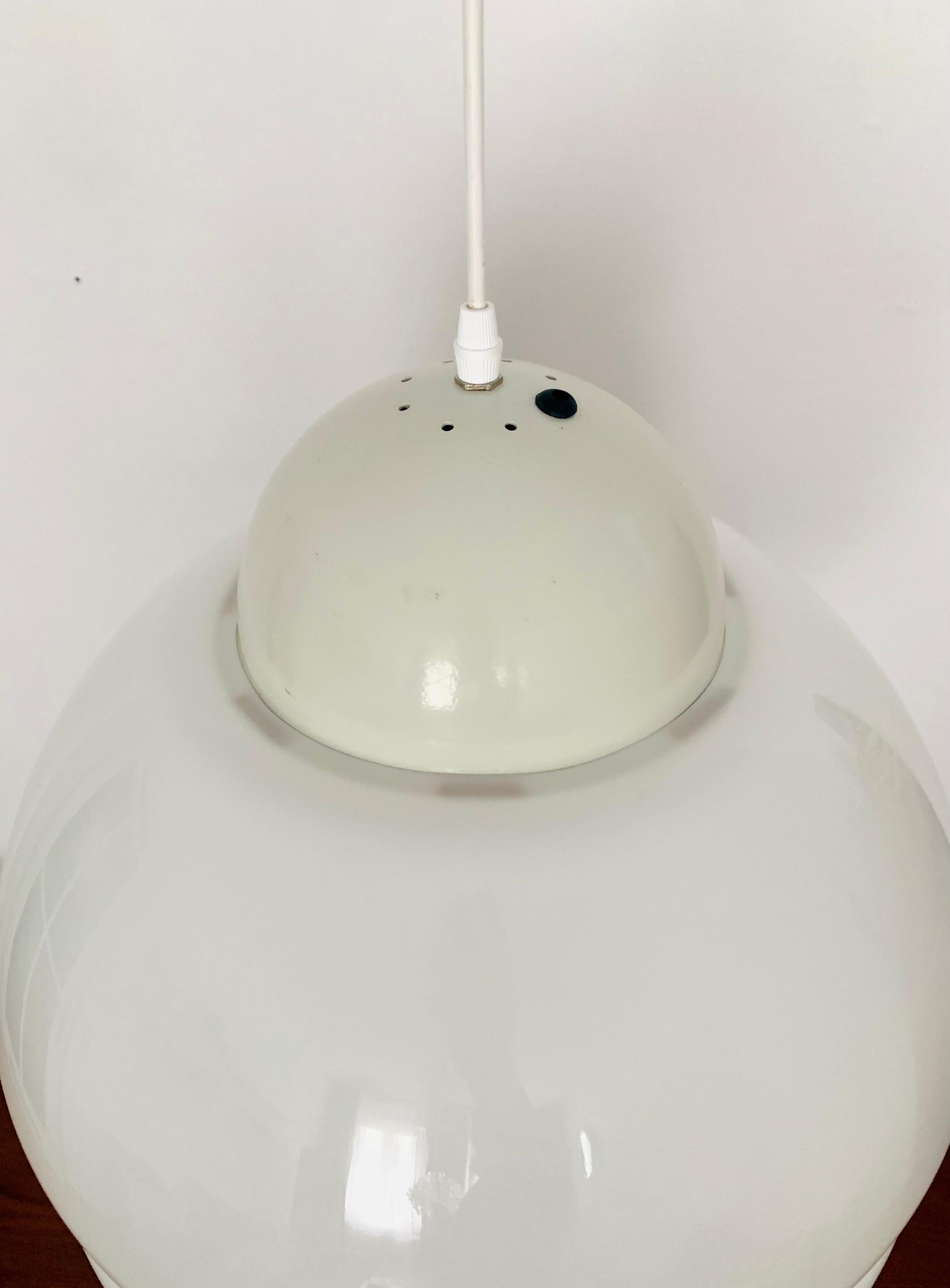 Metal Large Italian Plasic Pendant Lamp For Sale
