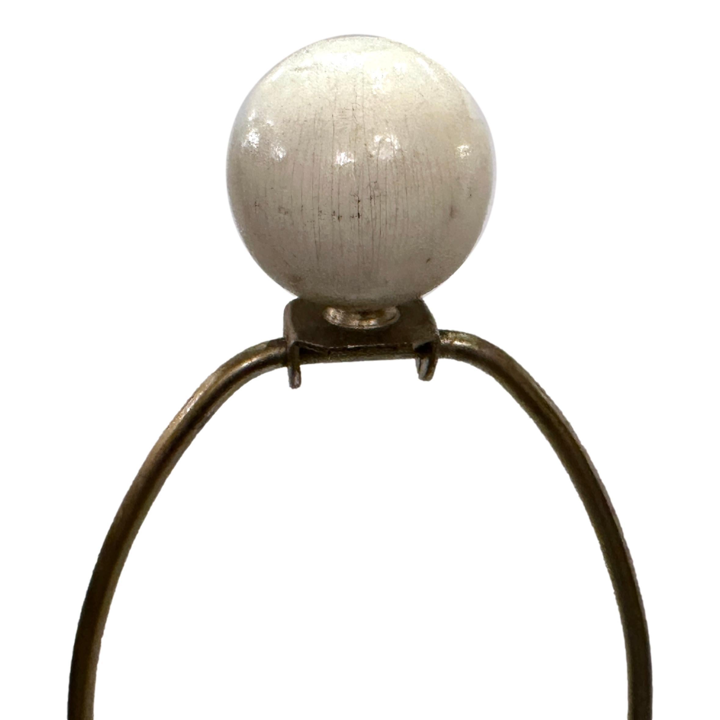 Mid-20th Century Large Italian Porcelain Lamp For Sale