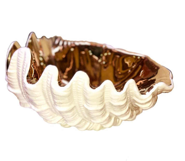 Large Italian Porcelain Shell Centerpiece For Sale at 1stDibs