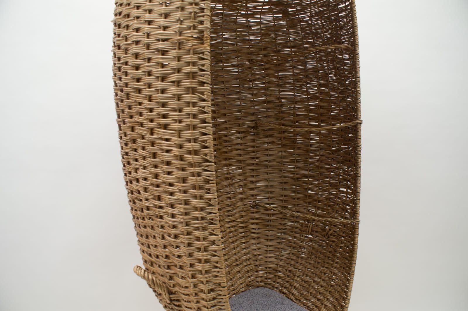 Großer italienischer Rattan-Pool- oder Strandsessel, 1970er Jahre im Angebot 3