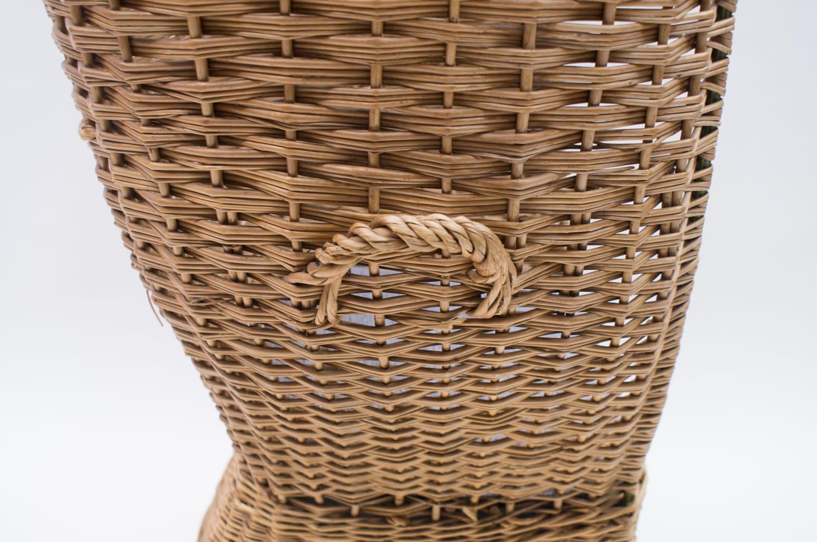 Großer italienischer Rattan-Pool- oder Strandsessel, 1970er Jahre im Angebot 8
