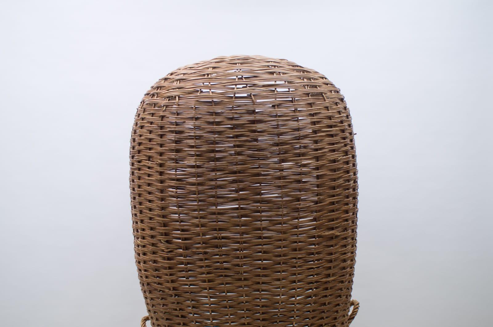 Großer italienischer Rattan-Pool- oder Strandsessel, 1970er Jahre im Angebot 9
