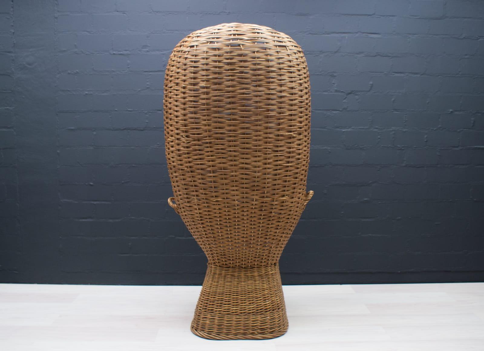 Großer italienischer Rattan-Pool- oder Strandsessel, 1970er Jahre (Mitte des 20. Jahrhunderts) im Angebot