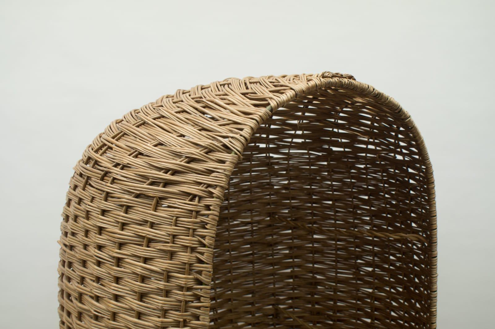 Großer italienischer Rattan-Pool- oder Strandsessel, 1970er Jahre im Angebot 2