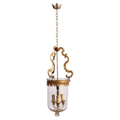 Antique Large Italian Rococo Gilt-Metal Lantern