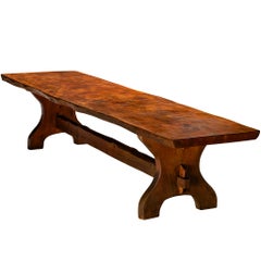 Large Italian Rustic Modern Dining Table in Pine 390 cm/153in