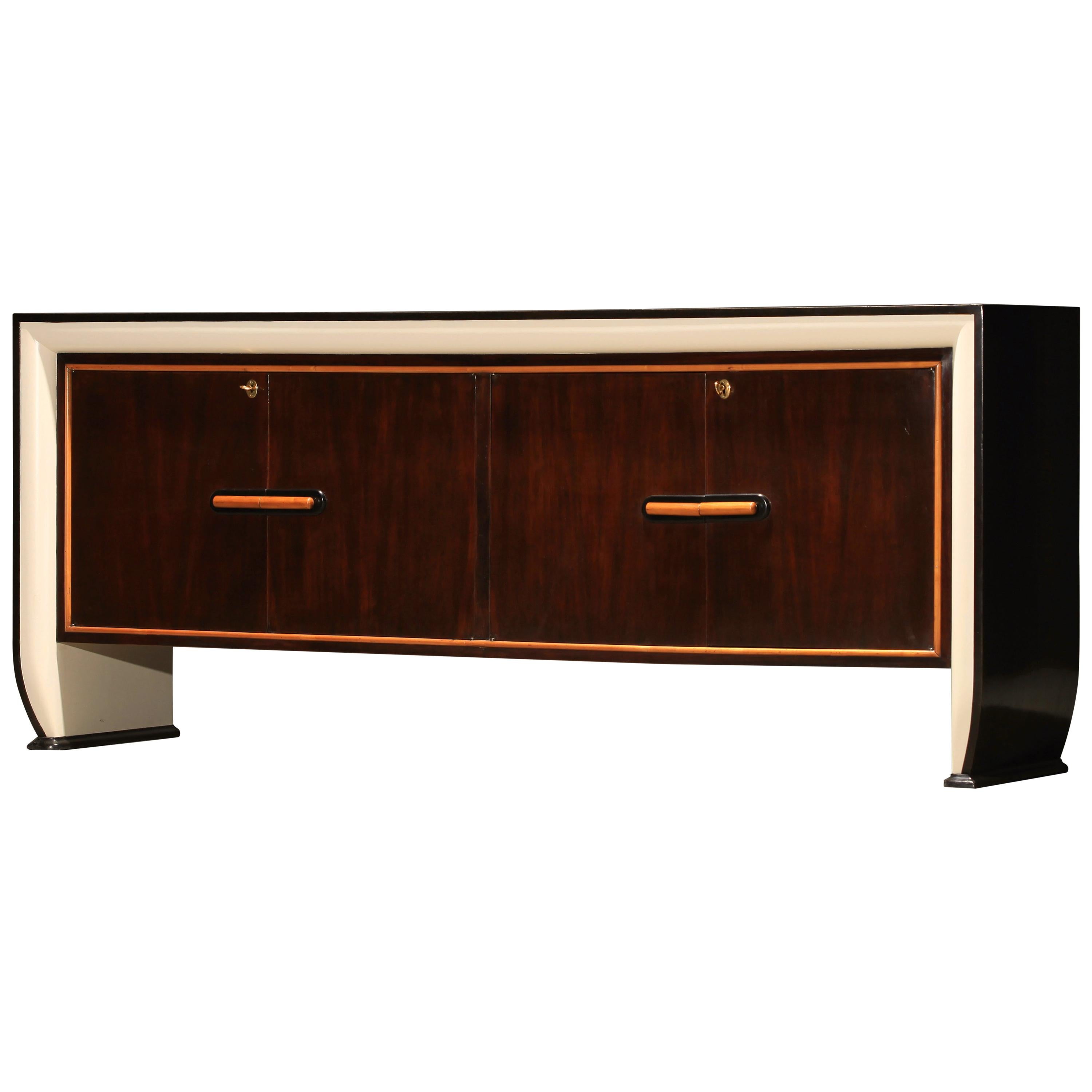 Large Italian Sideboard Attributed to Osvaldo Borsani for Atelier Borsani, 1950s