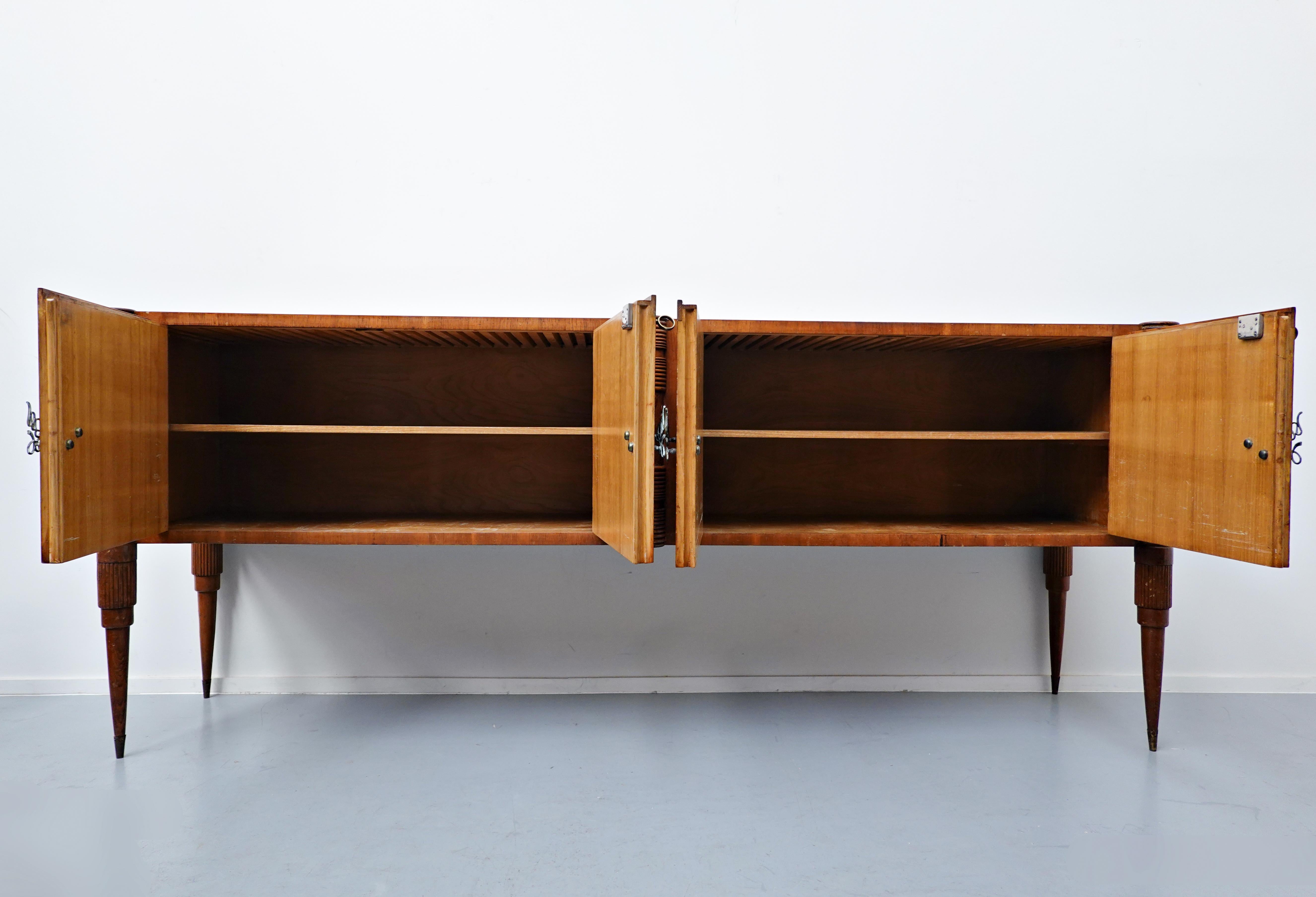 Large Italian Sideboard by Pier Luigi Colli, Ash Wood, Italy 1940s 2