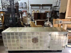 Grande credenza italiana in argento dorato