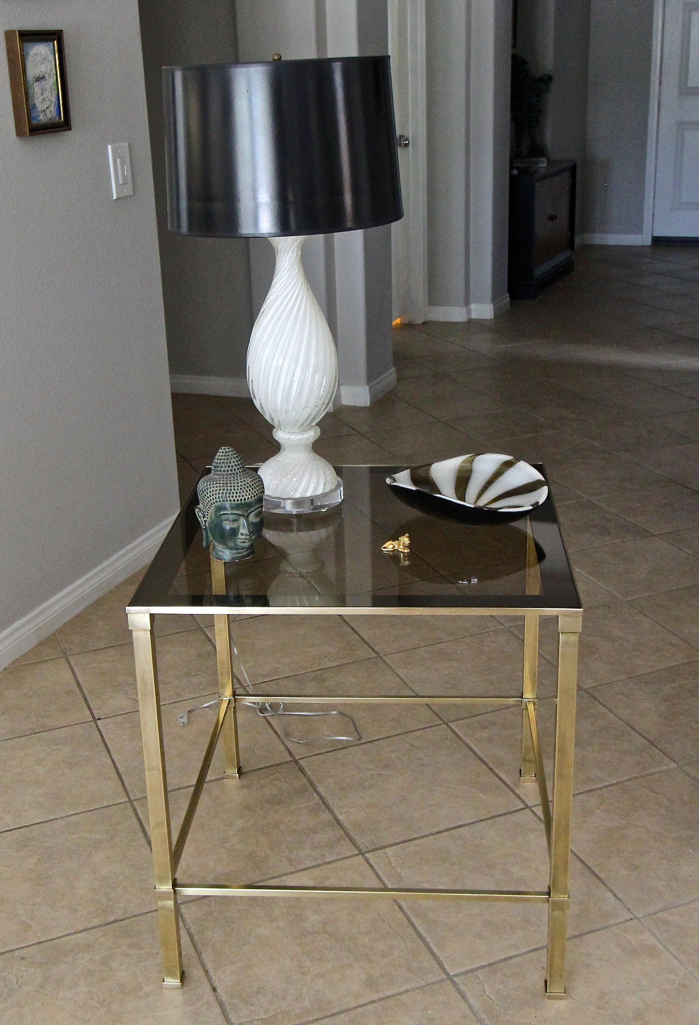 Large Italian Square End or Side Table For Sale 8