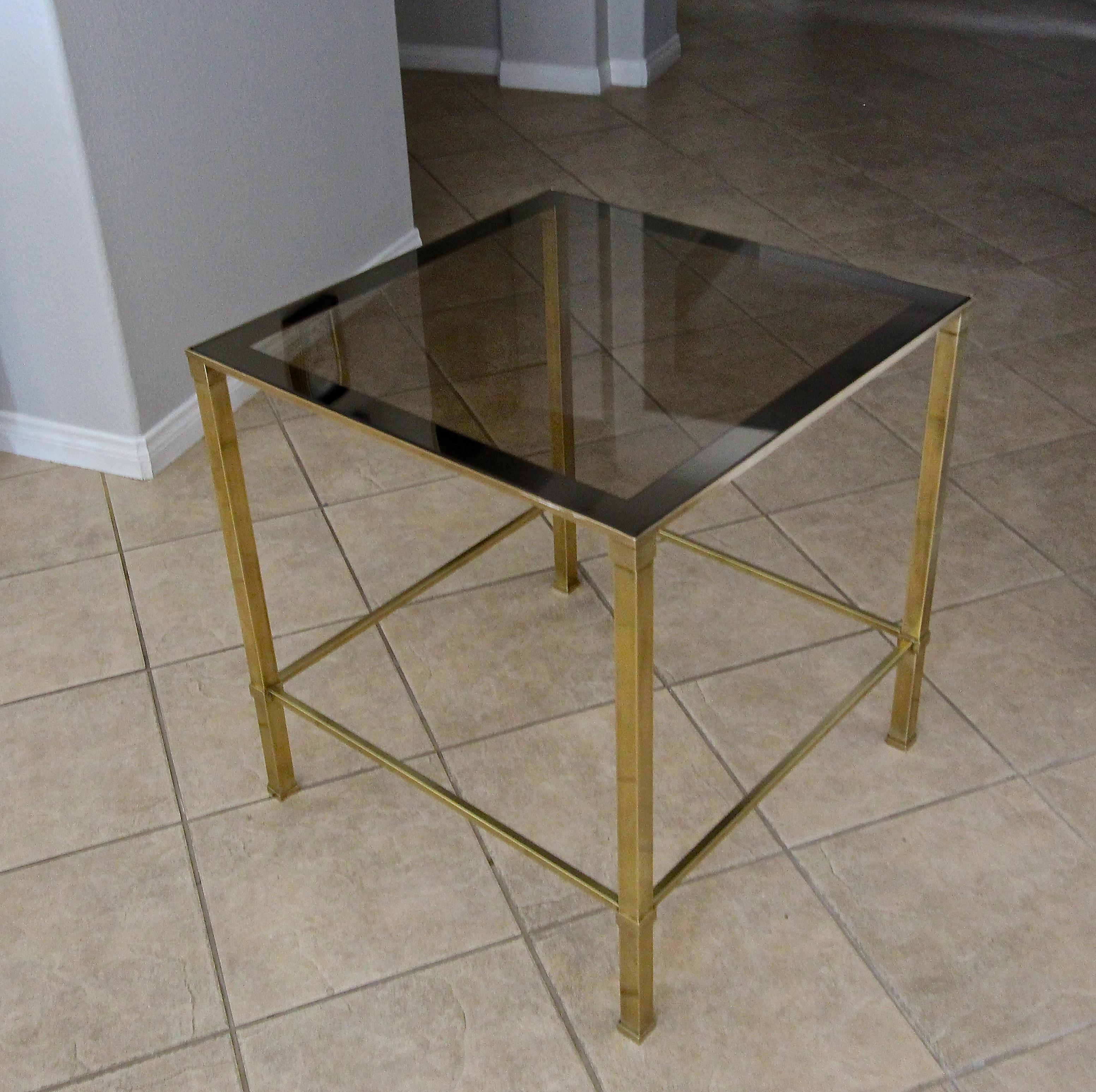 Mid-20th Century Large Italian Square End or Side Table For Sale