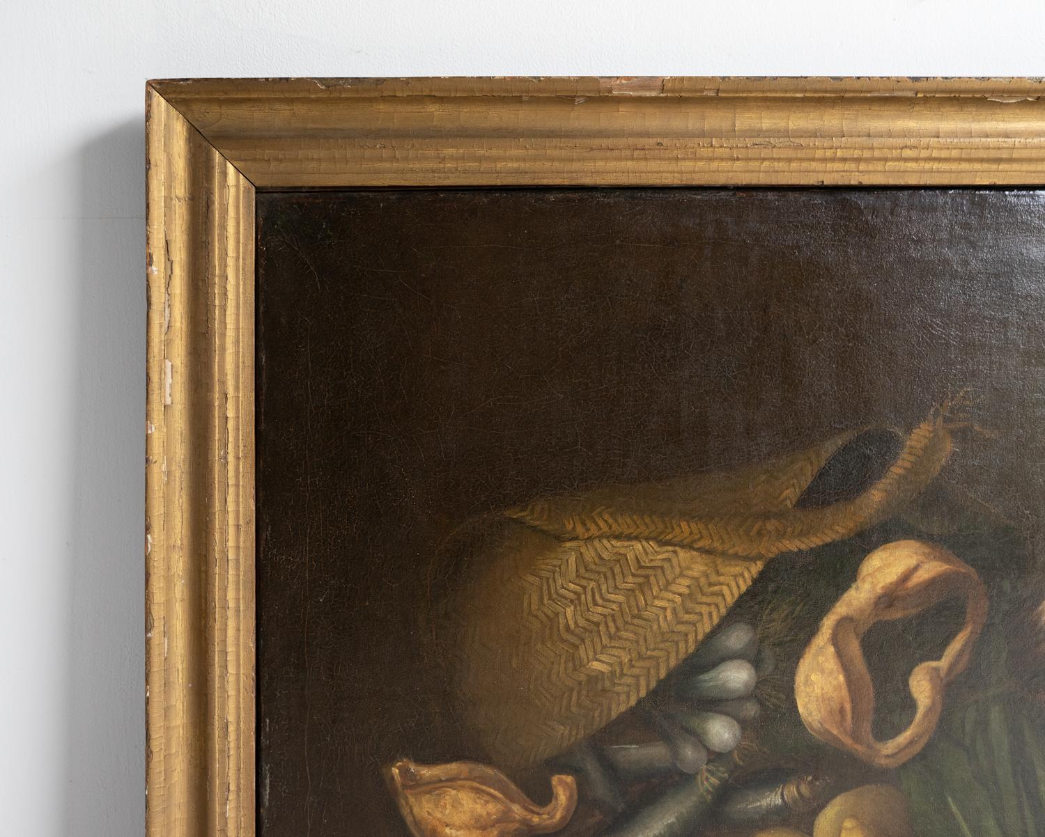 XVIII secolo Grande natura morta italiana attribuita a Sebastiano Ceccarini Pittura ad olio antica in vendita