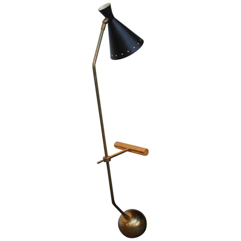 Large Italian Stilnovo Counter Weight Desk Lamp For Sale at 1stDibs