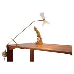 Large Italian Stilnovo Counterweight Desk Lamp, Italy 1960