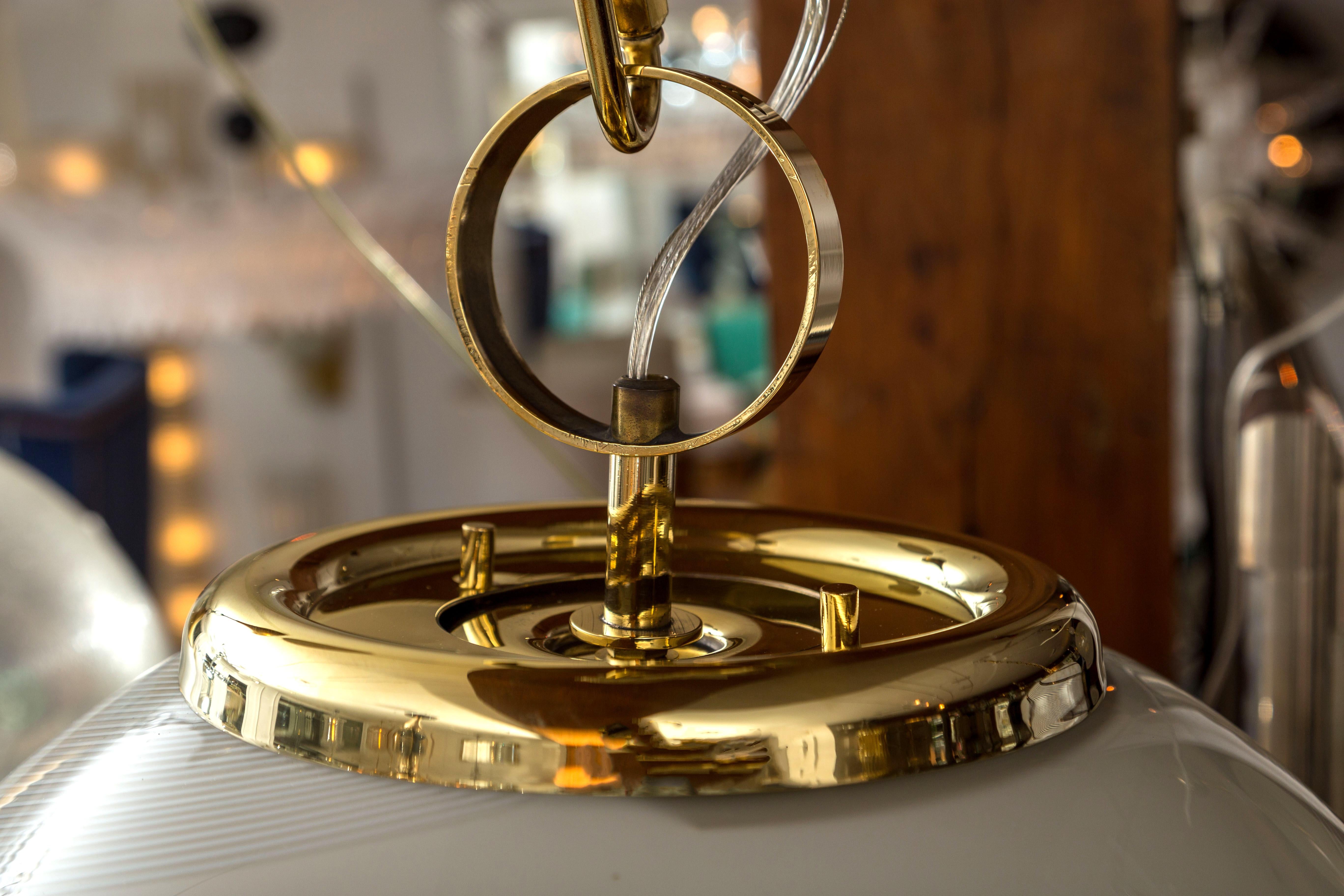 Grande lampada a globo a spirale italiana, 1960ca in vendita 3