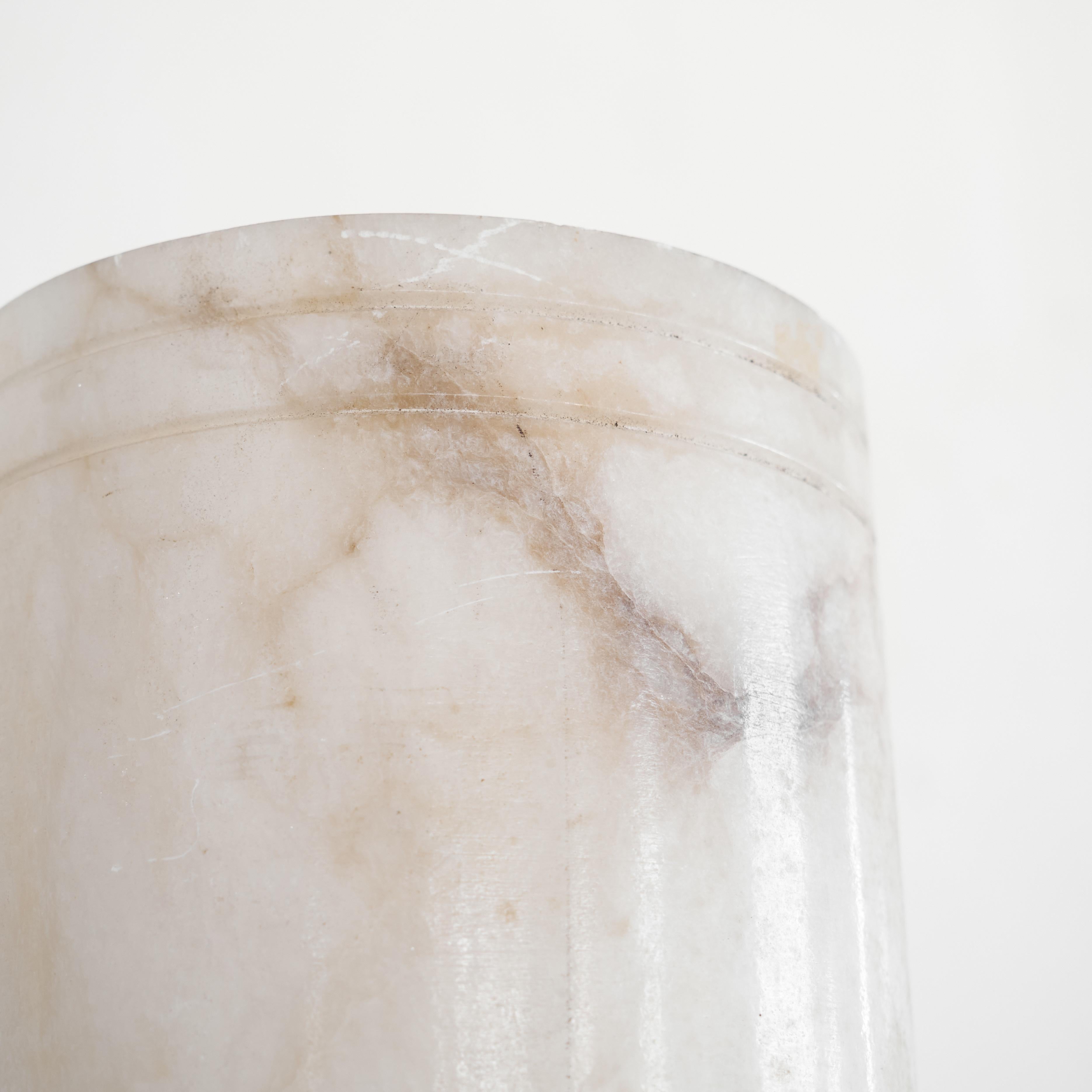 20th Century Large Italian Table Lamp in Alabaster 1960s