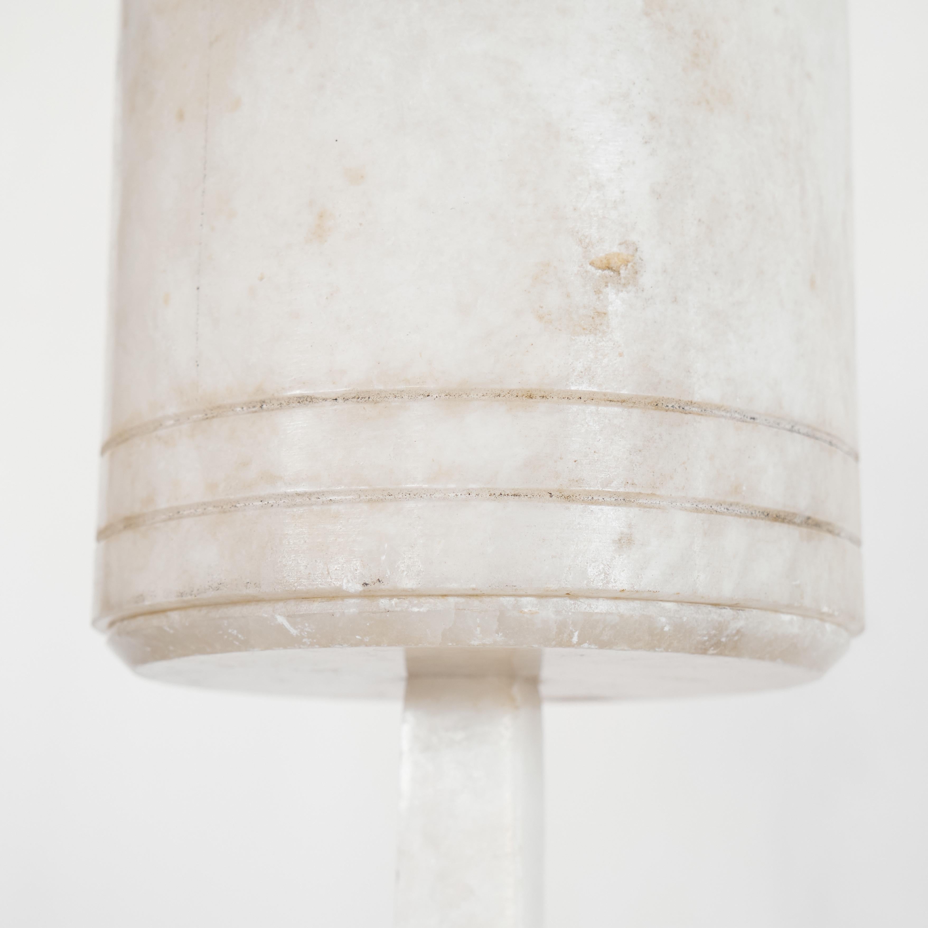 Large Italian Table Lamp in Alabaster 1960s 3