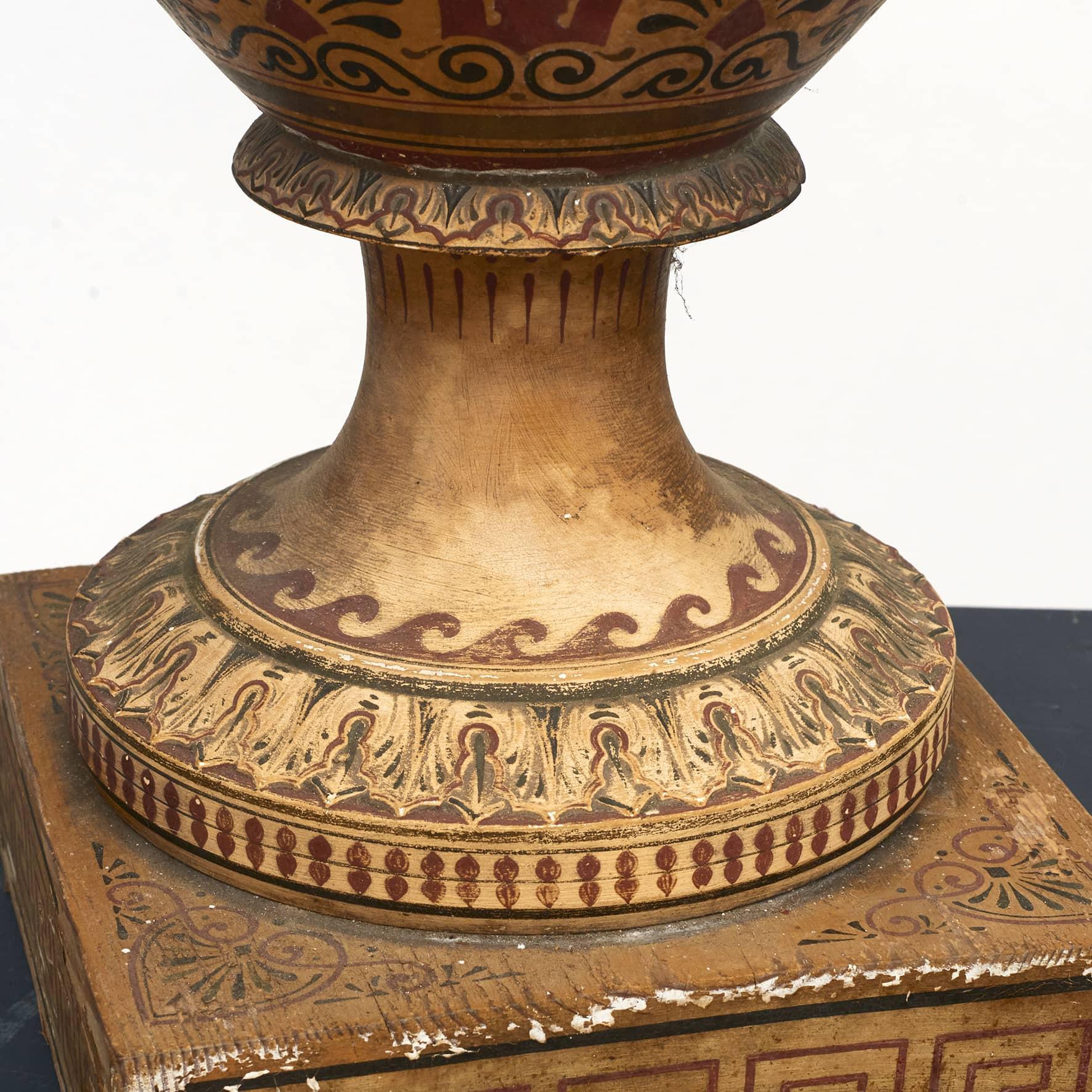 Terracotta Large Italian Terra Cotta 'Grand Tour' Amphora c 1820 For Sale