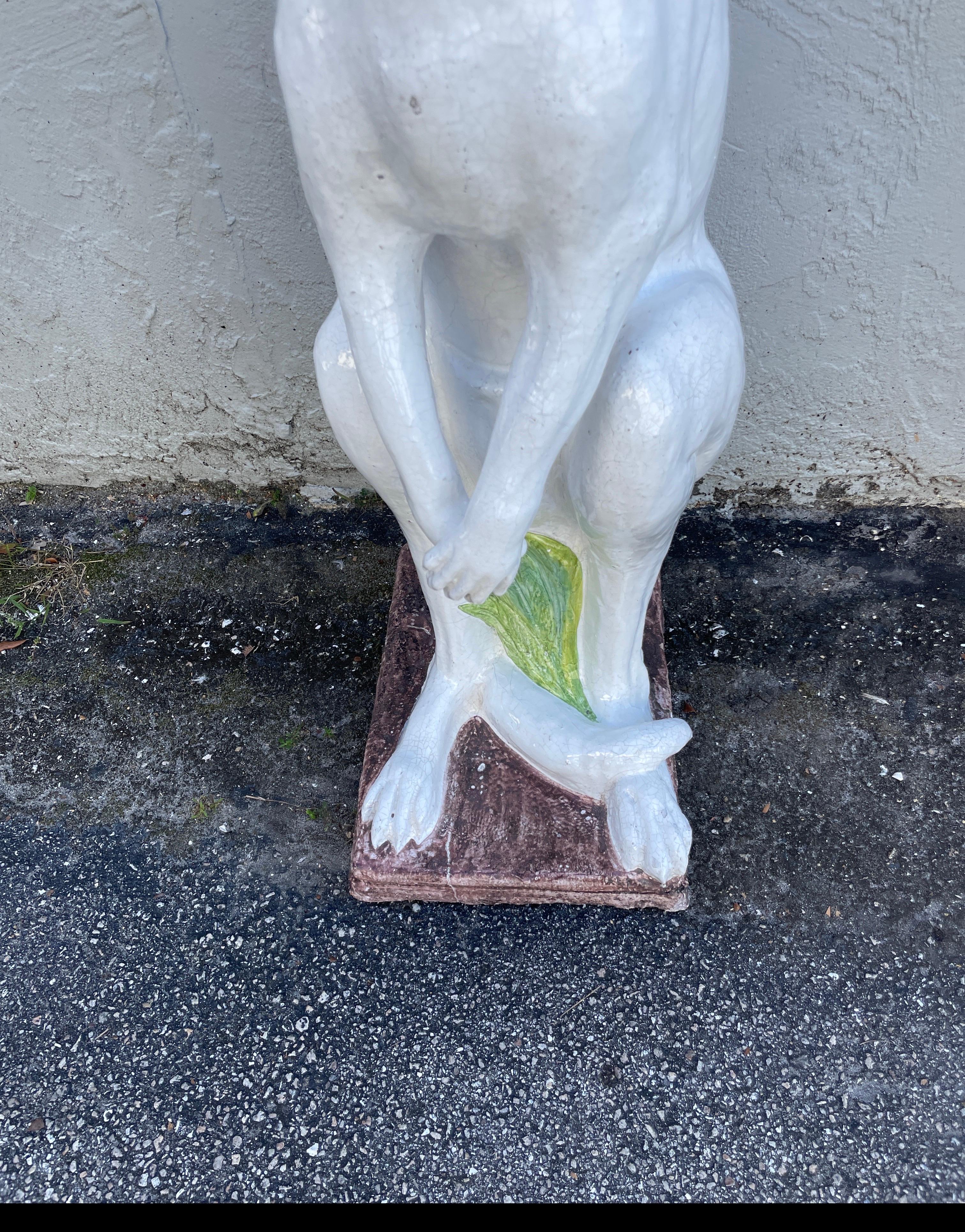 Italiano Canguro di terracotta italiano di grandi dimensioni in vendita