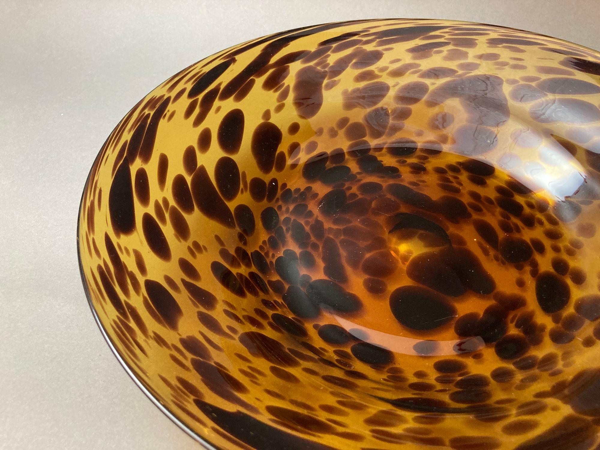 Gran cuenco italiano de tortuga de cristal de Murano de los años 70 en venta 2