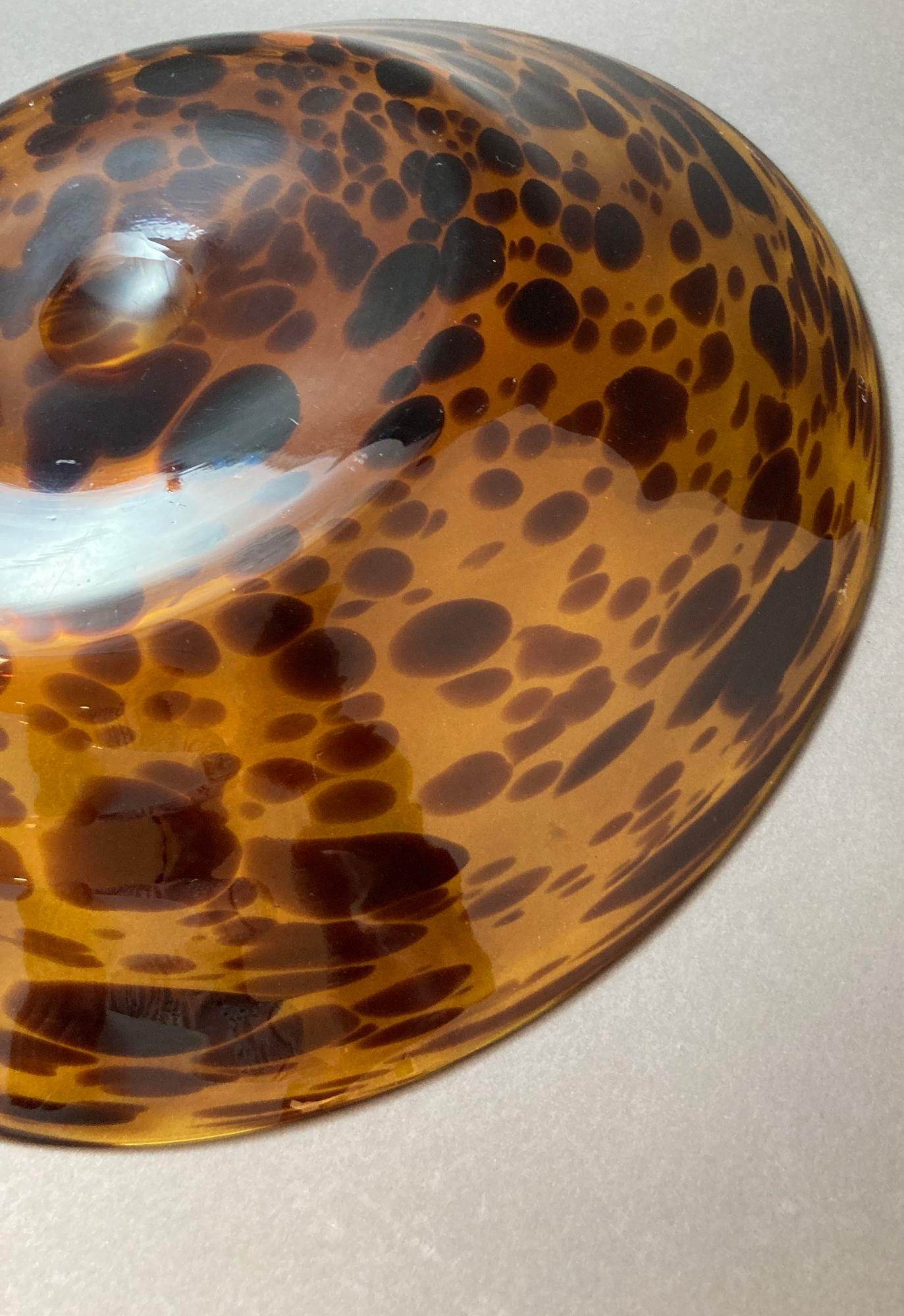 Gran cuenco italiano de tortuga de cristal de Murano de los años 70 en venta 4