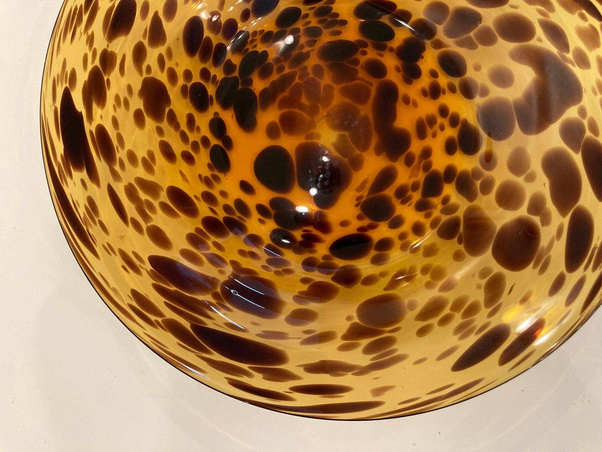 Gran cuenco italiano de tortuga de cristal de Murano de los años 70 Posmoderno en venta