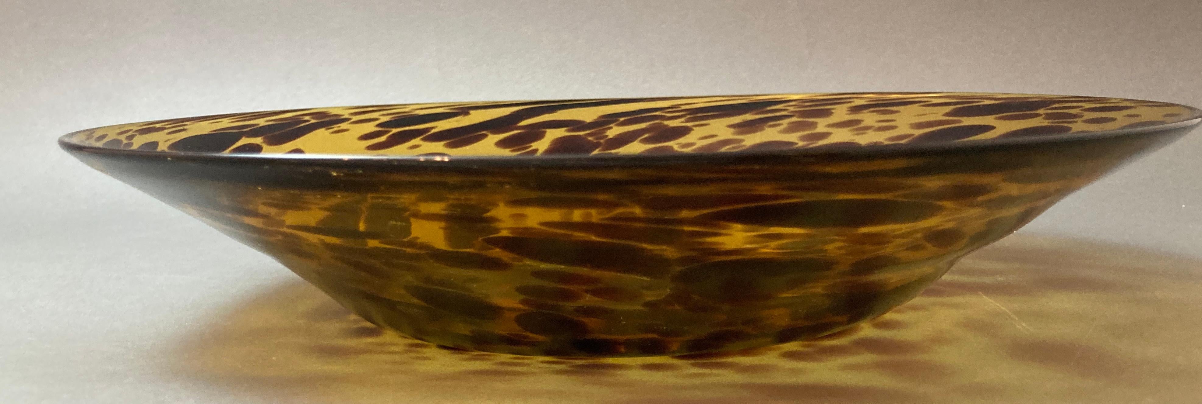 Gran cuenco italiano de tortuga de cristal de Murano de los años 70 siglo XX en venta